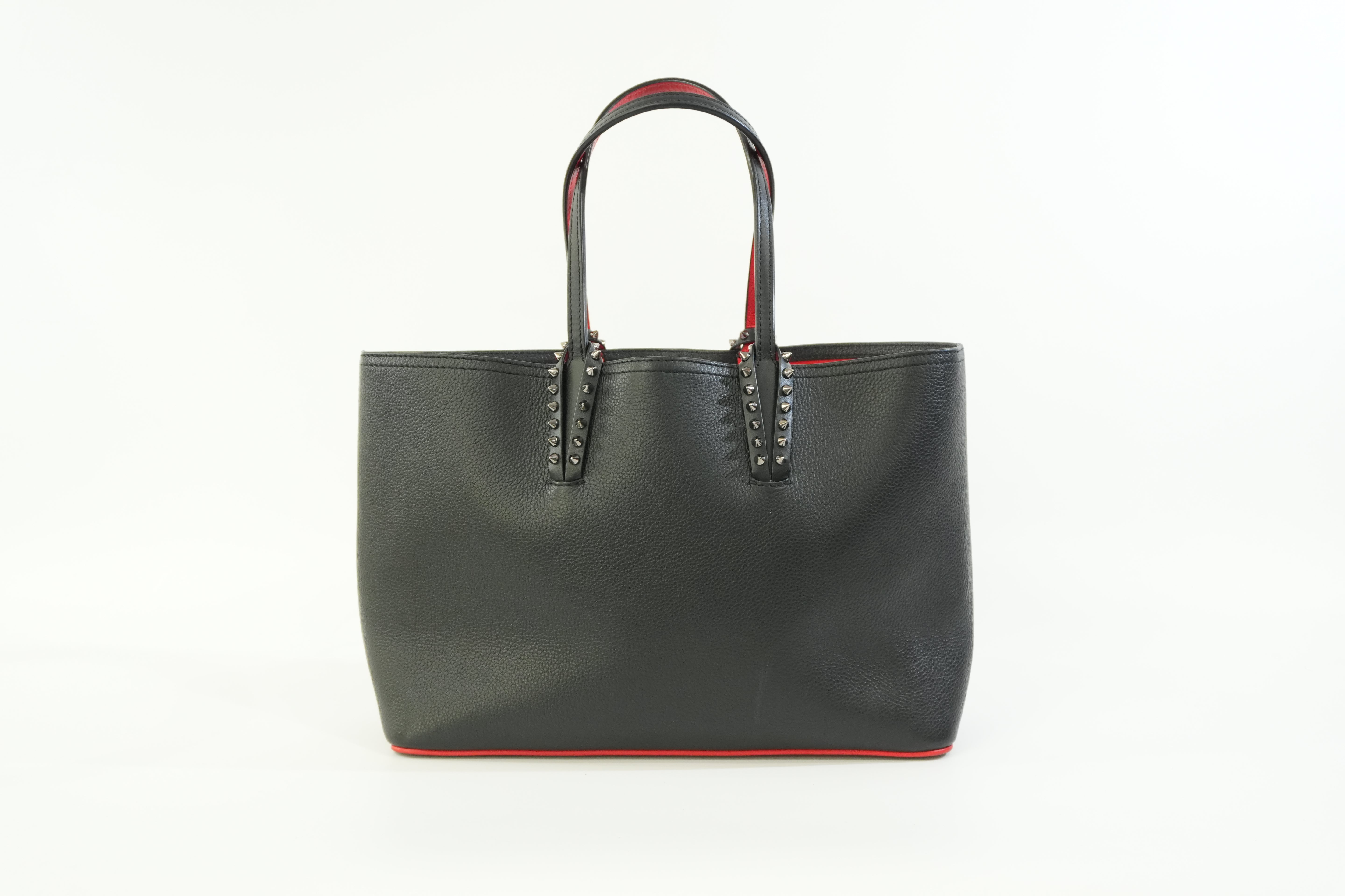 Pre-owned Christian Louboutin Leather Cabata Tote Bag Black