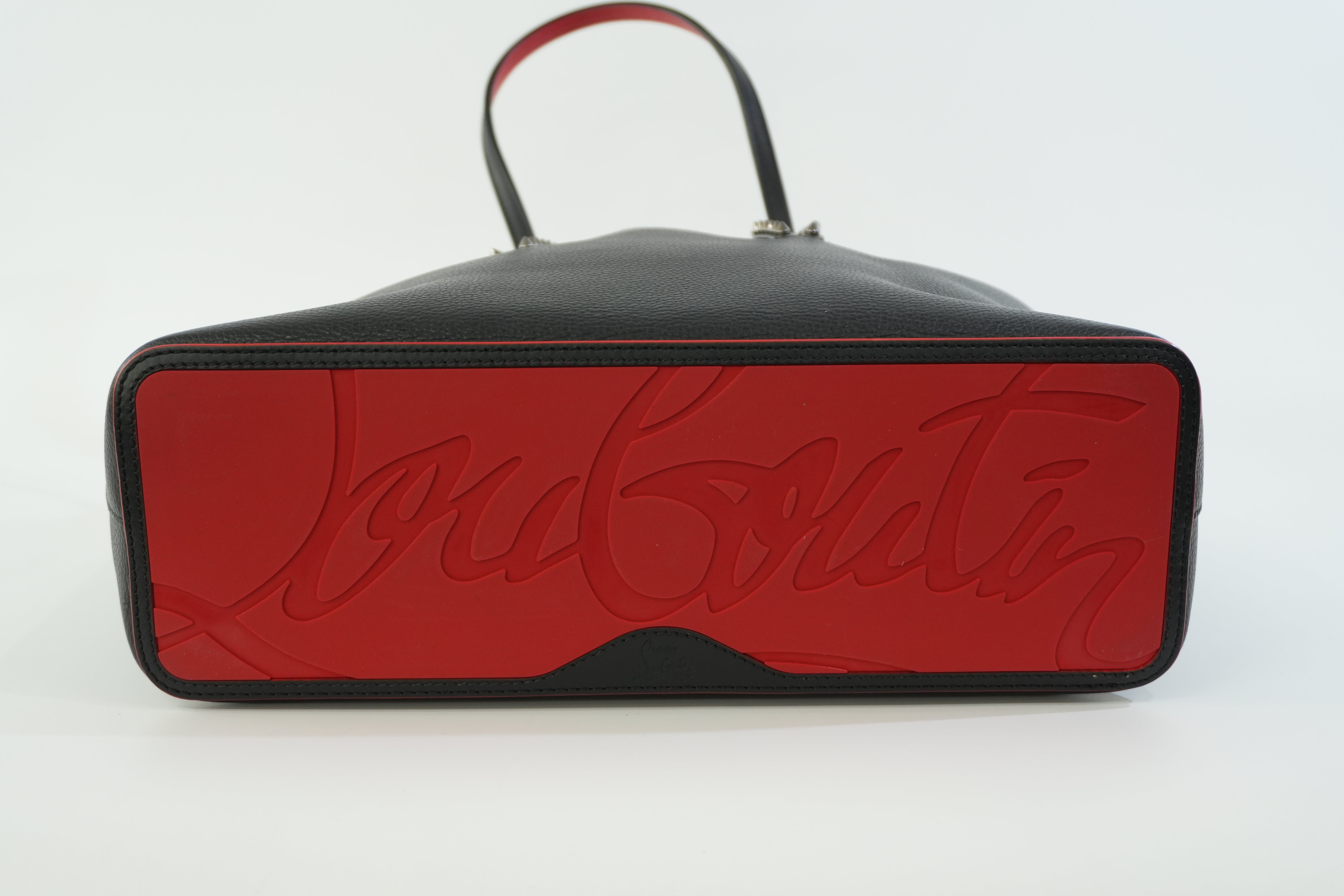 Pre-owned Christian Louboutin Leather Cabata Tote Bag Black