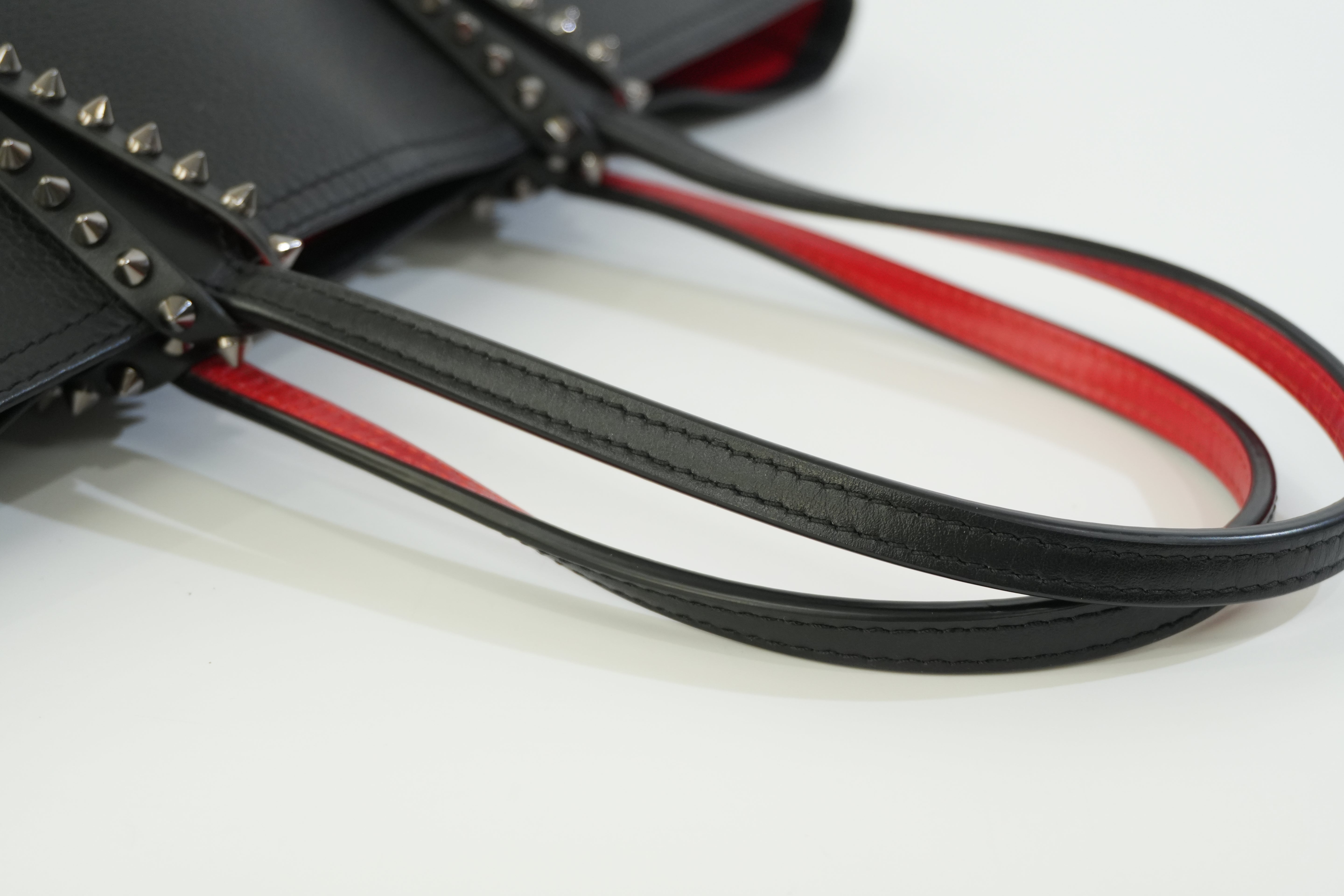 Pre-owned Christian Louboutin Leather Cabata Tote Bag Black