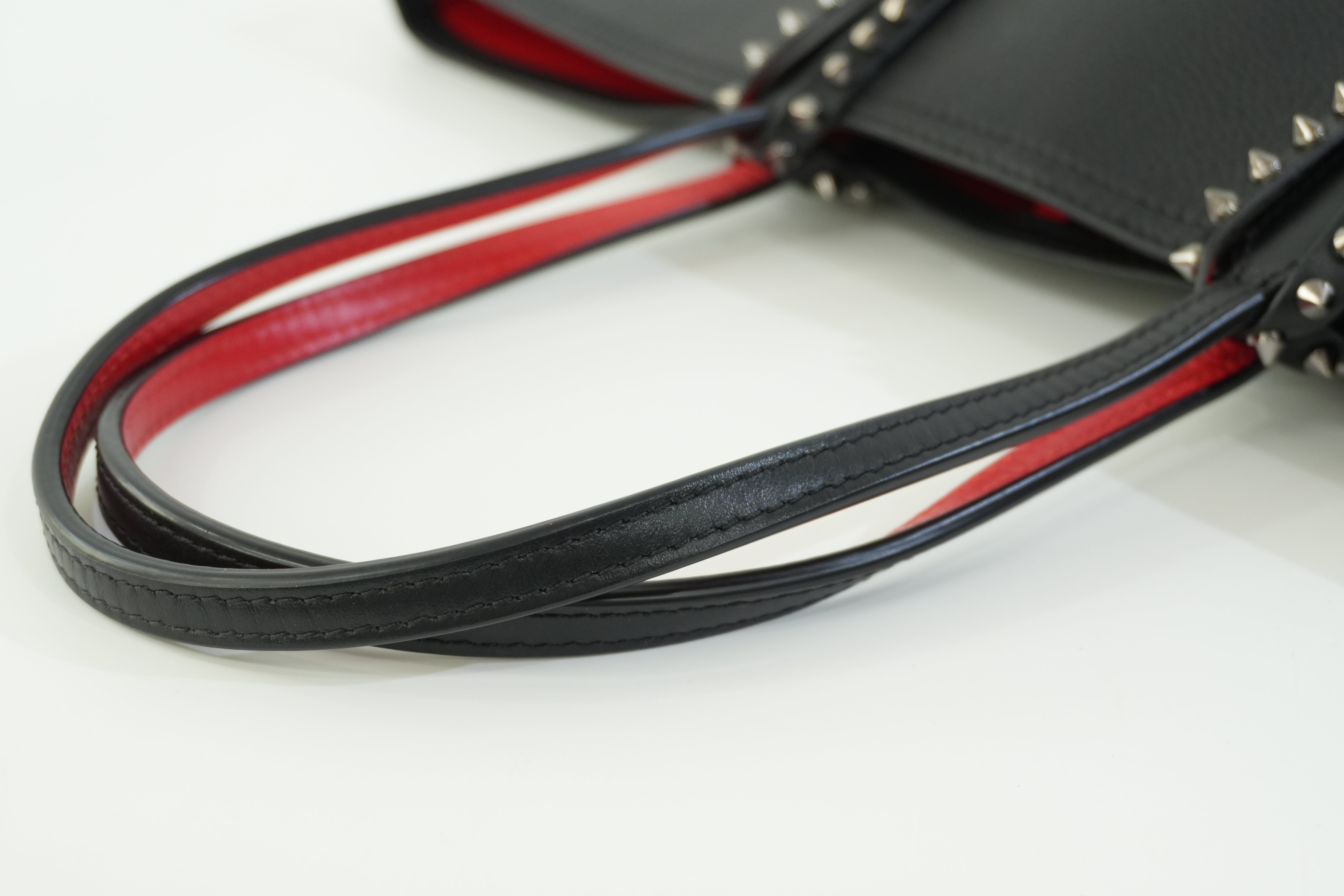 Pre-owned Christian Louboutin Leather Cabata Tote Bag Black