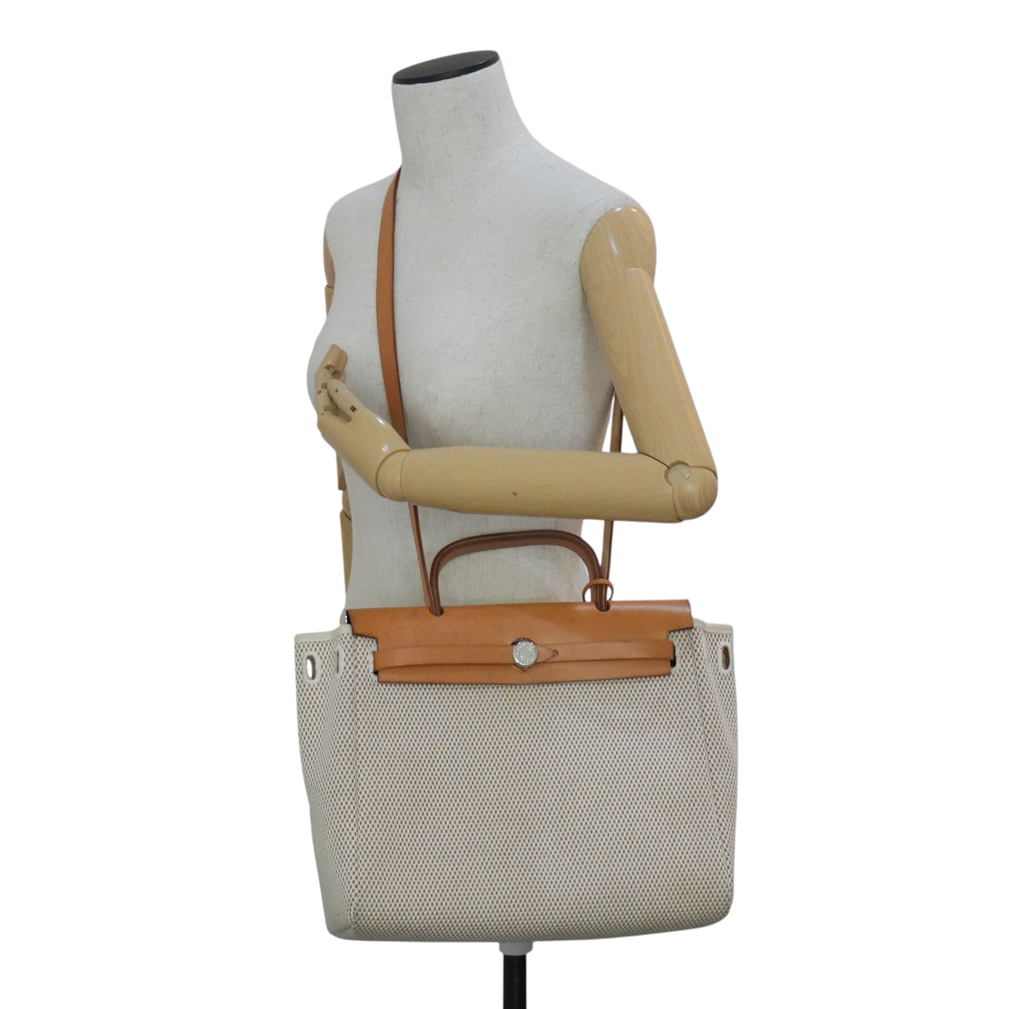 Pre-owned Hermes Herbag Year 2003 Black