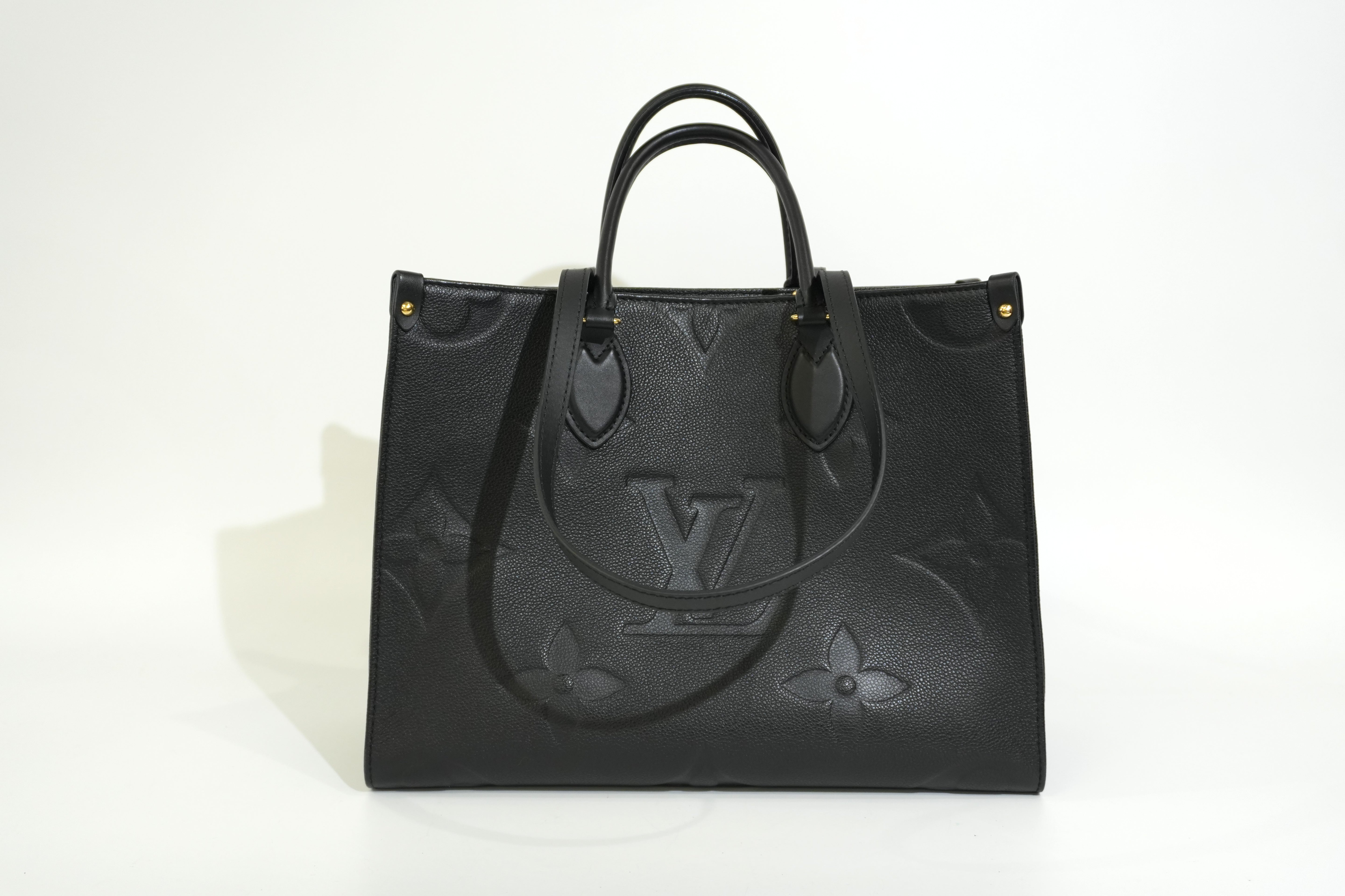 Pre-owned Louis Vuitton Empriente On The Go MM Tote Bag Black