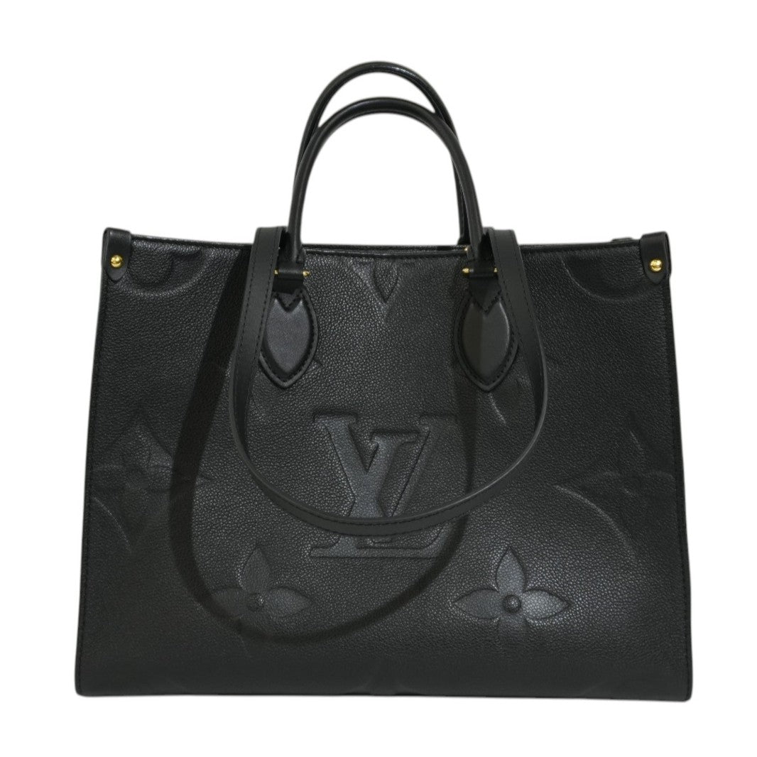 Pre-owned Louis Vuitton Empriente On The Go MM Tote Bag Black