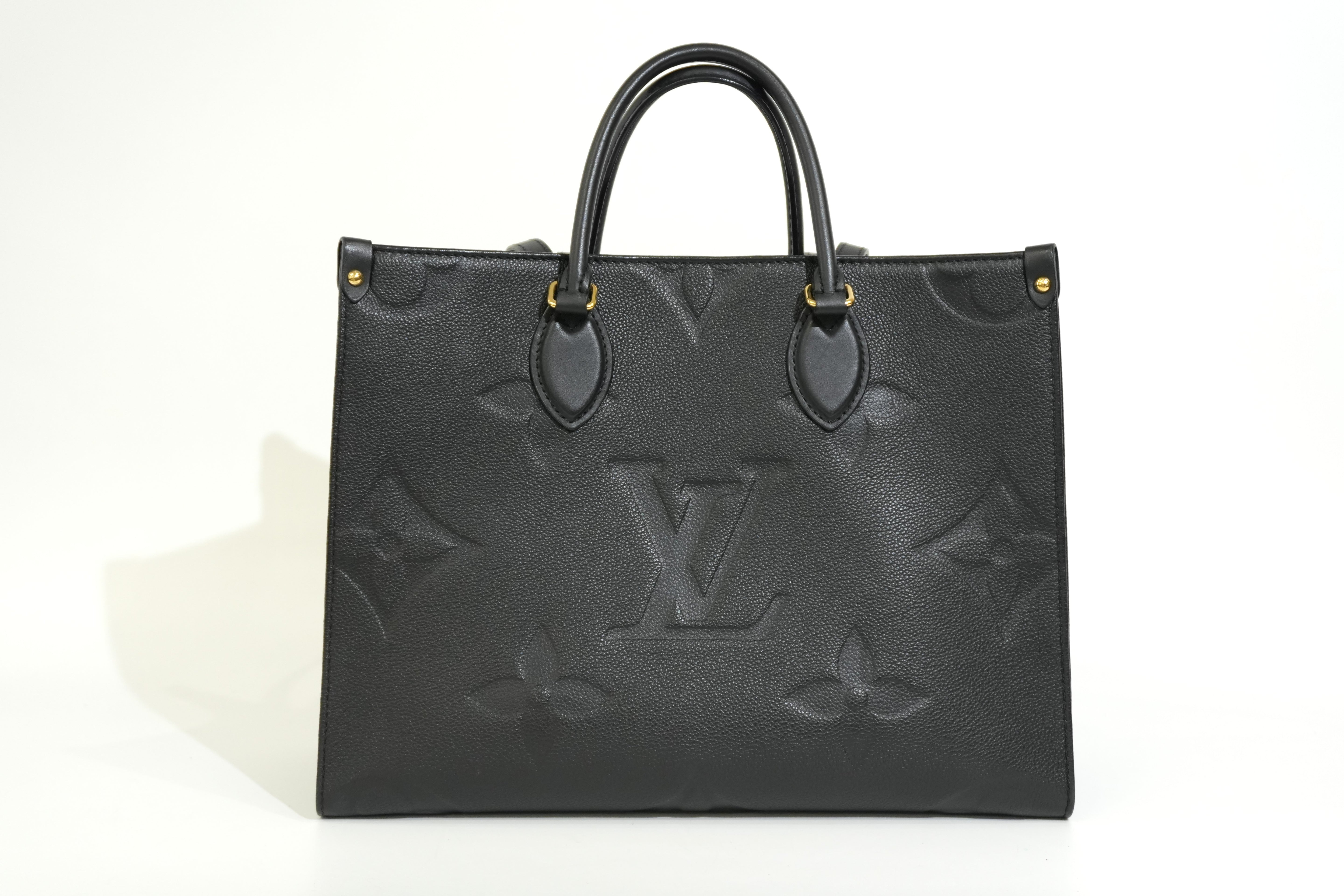 Pre-owned Louis Vuitton Empriente On The Go MM Tote Bag Black