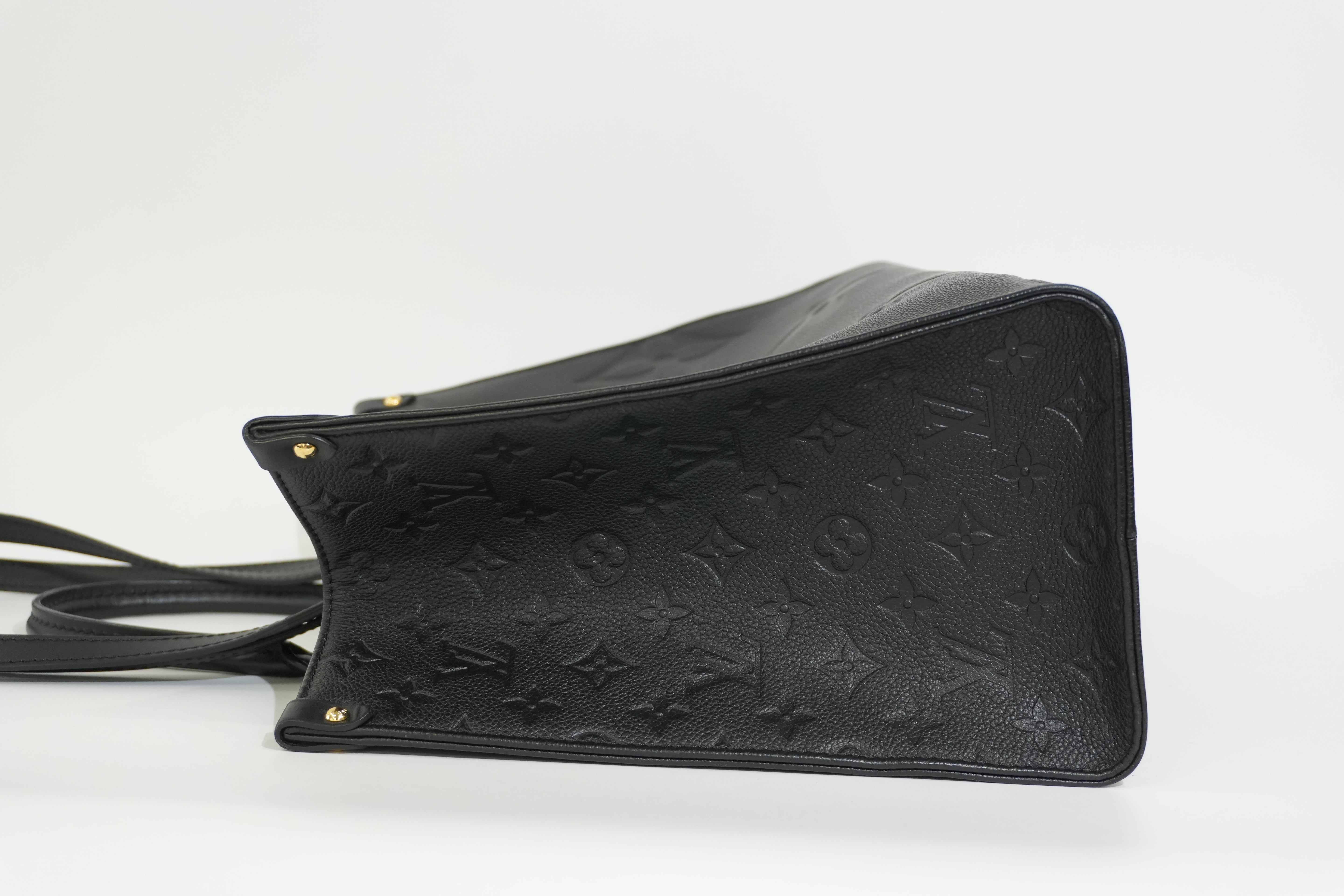 Pre-owned Louis Vuitton Empriente On The Go MM Tote Bag Black
