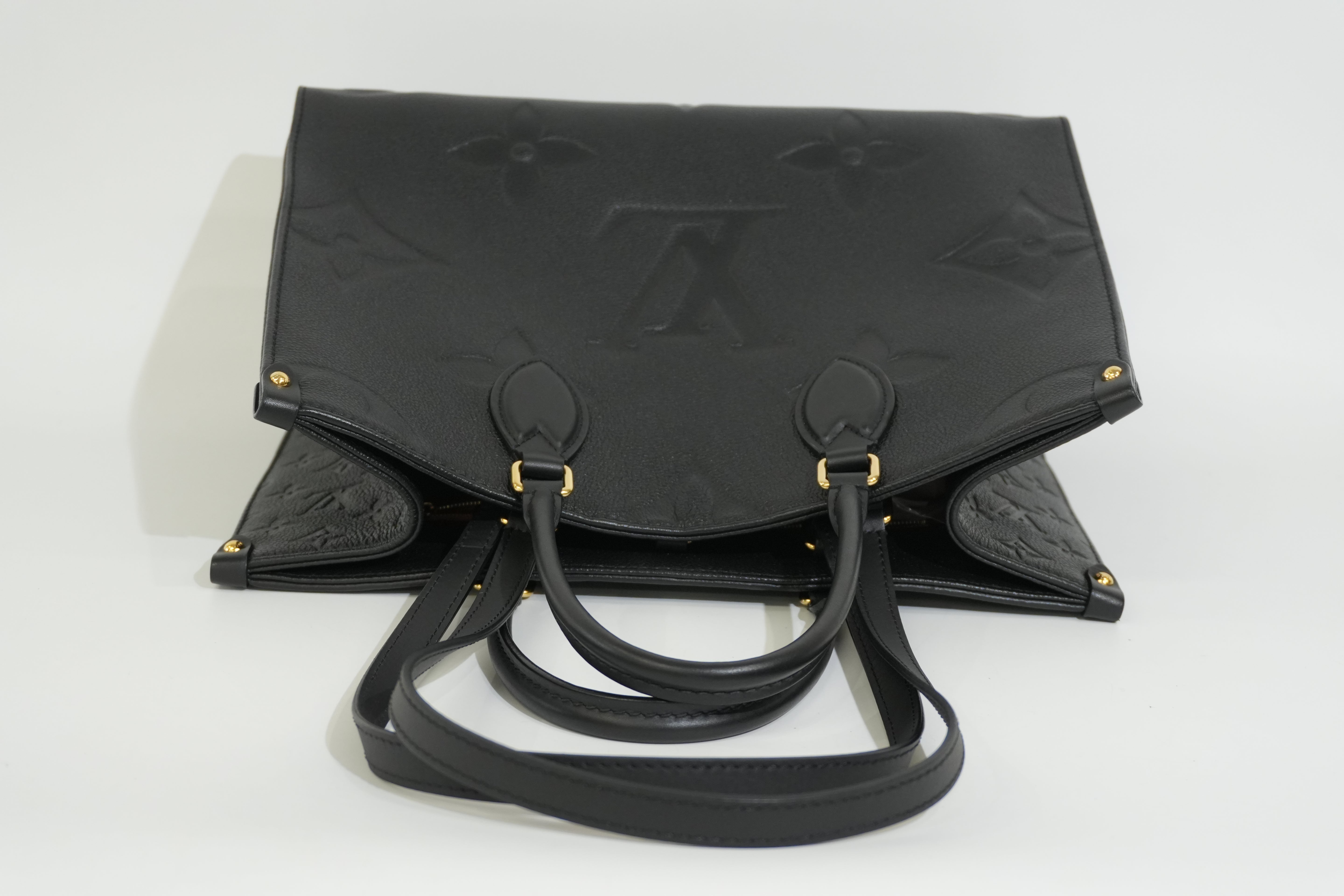 Pre-owned Louis Vuitton Empriente On The Go MM Tote Bag Black