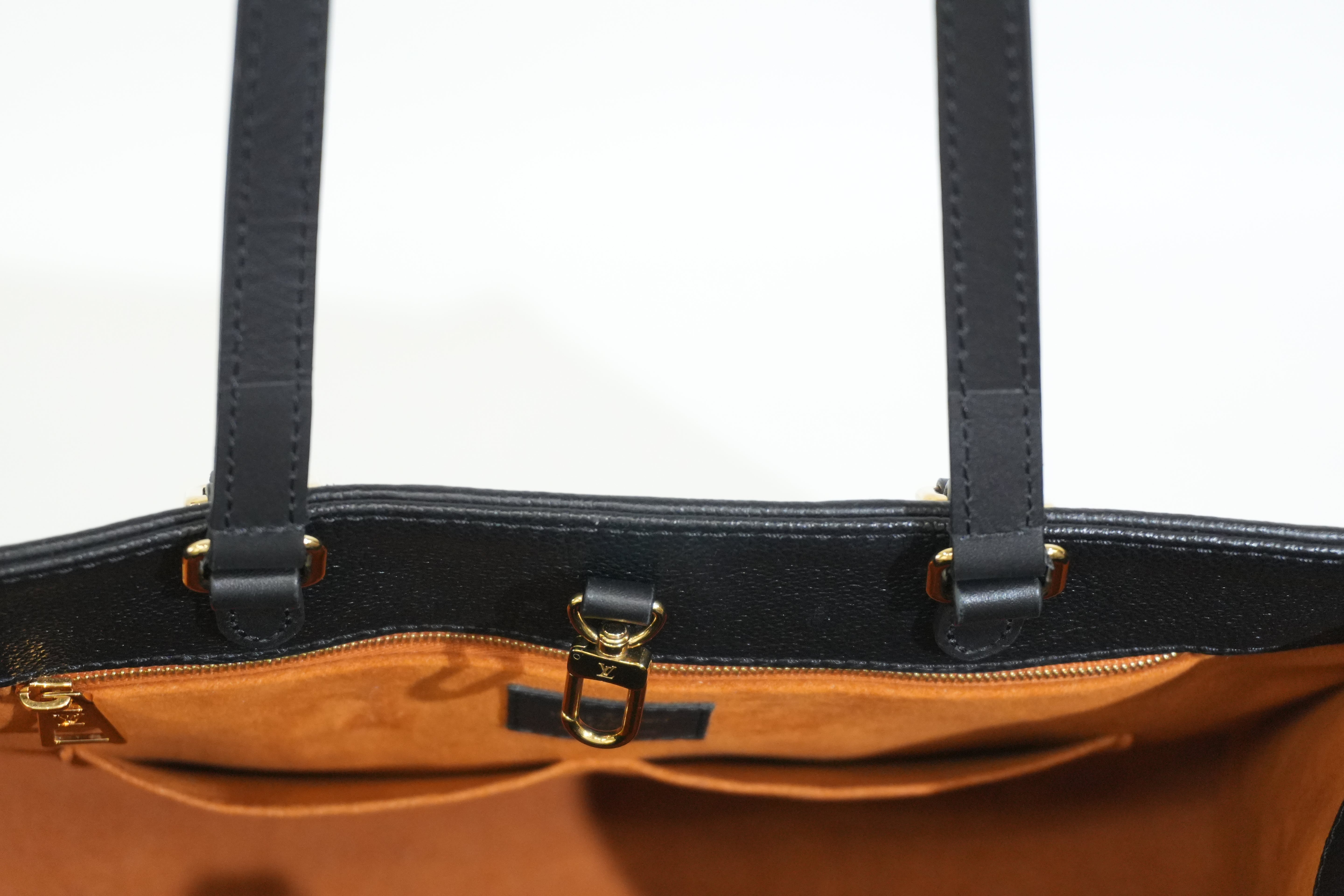 Pre-owned Louis Vuitton Empriente On The Go MM Tote Bag Black