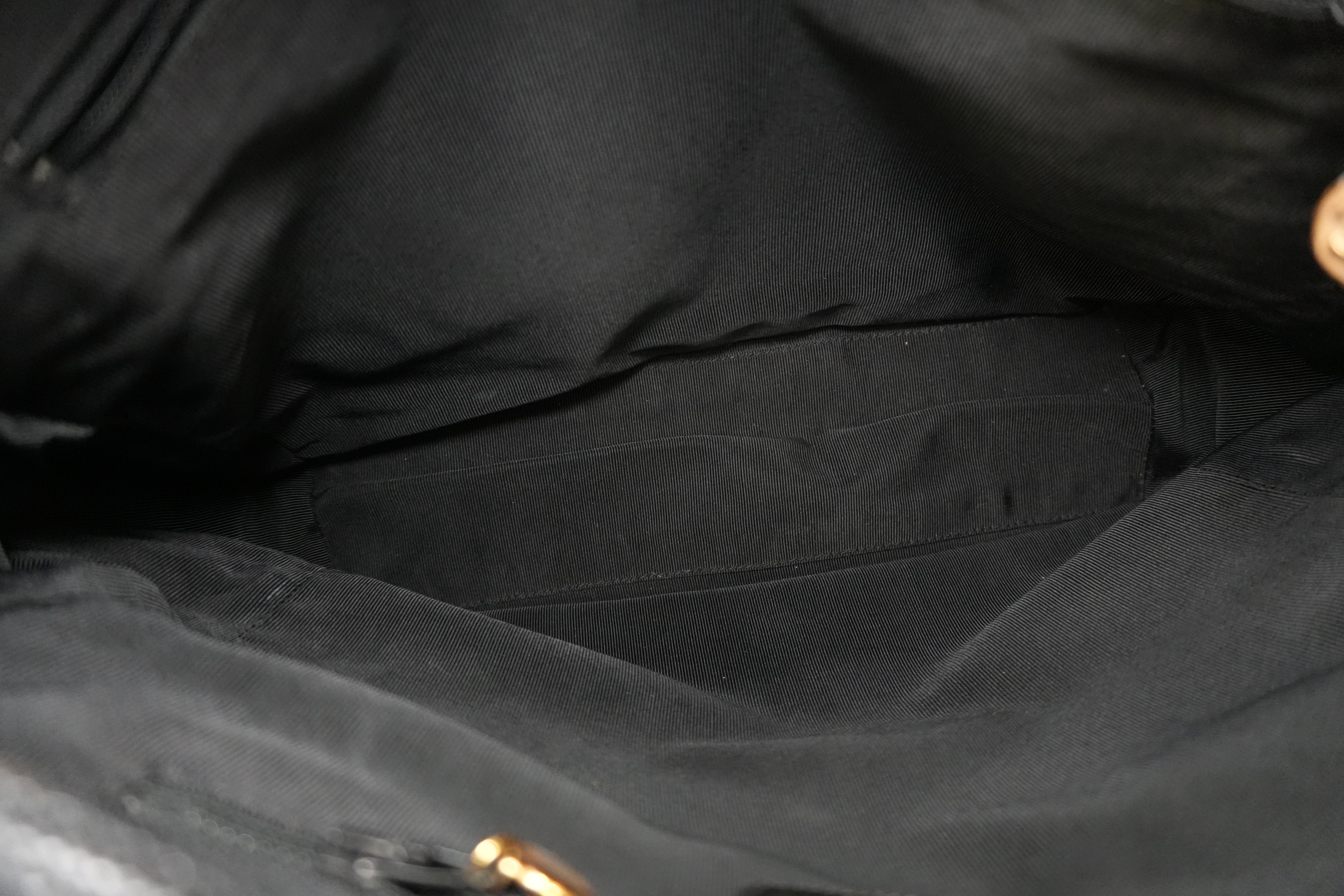 Pre-owned Chanel Caviar Skin Leather Tote Bag Black