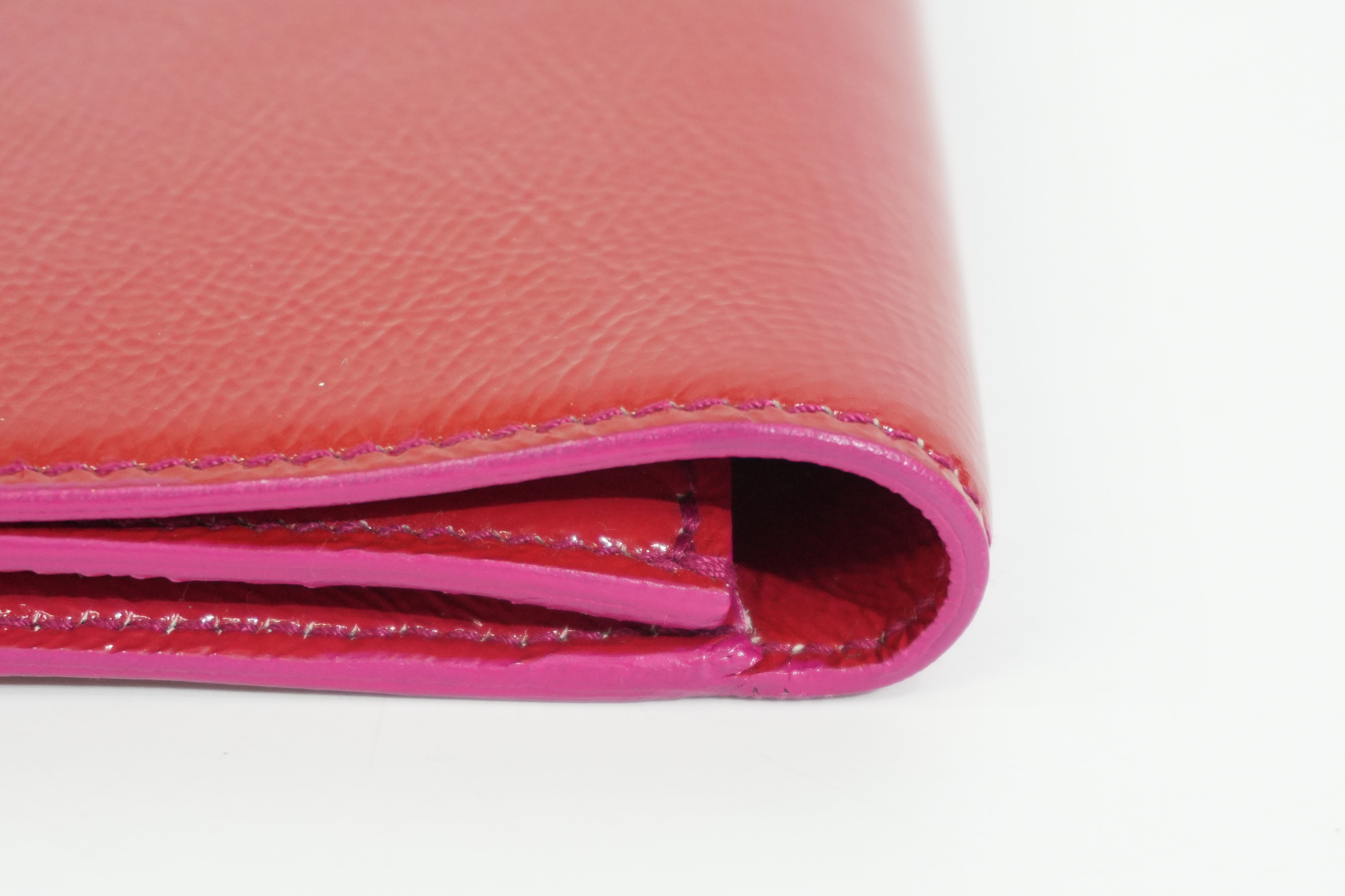 Pre-owned Saint Laurent Clutch Bag Lipstick Red
