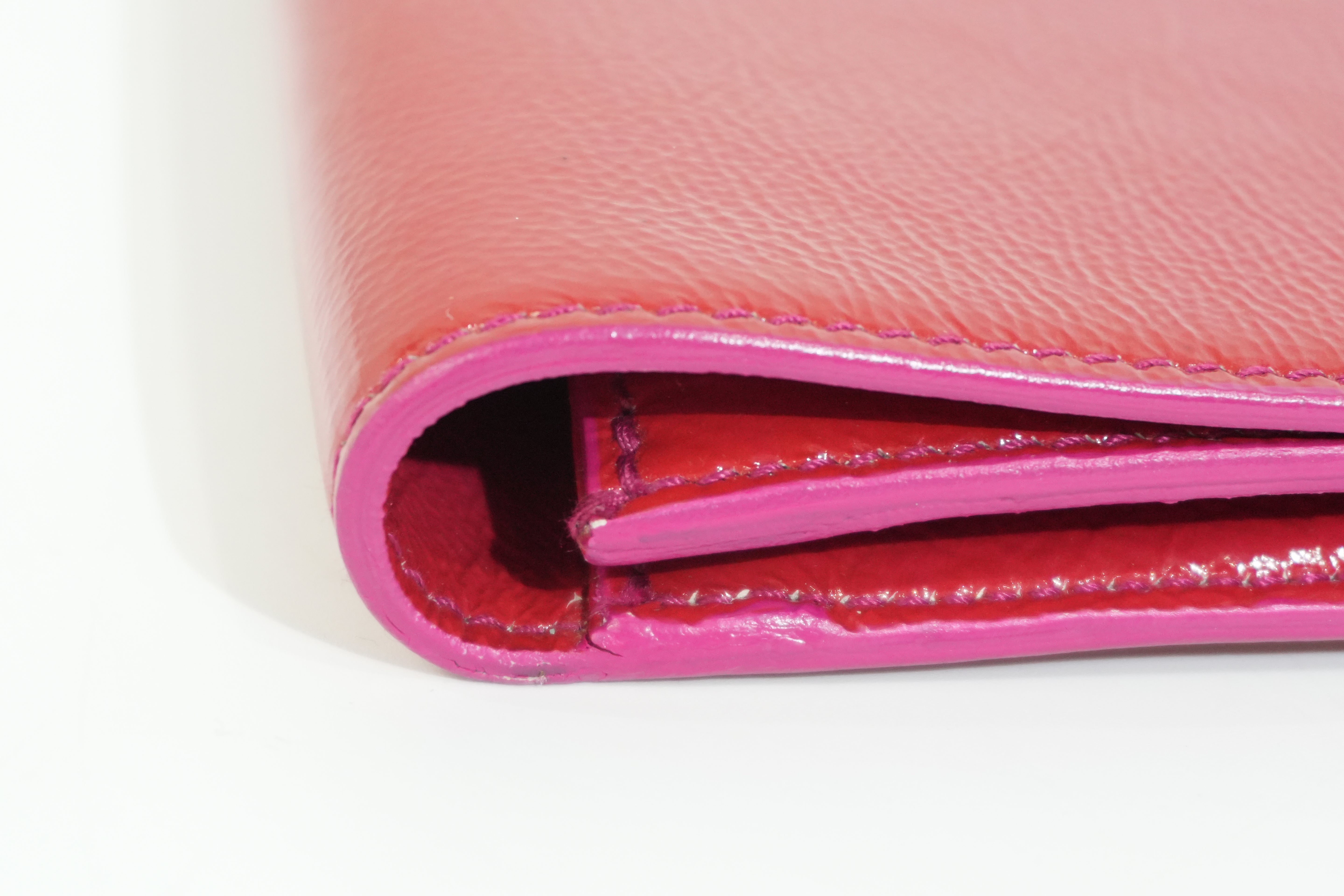 Pre-owned Saint Laurent Clutch Bag Lipstick Red