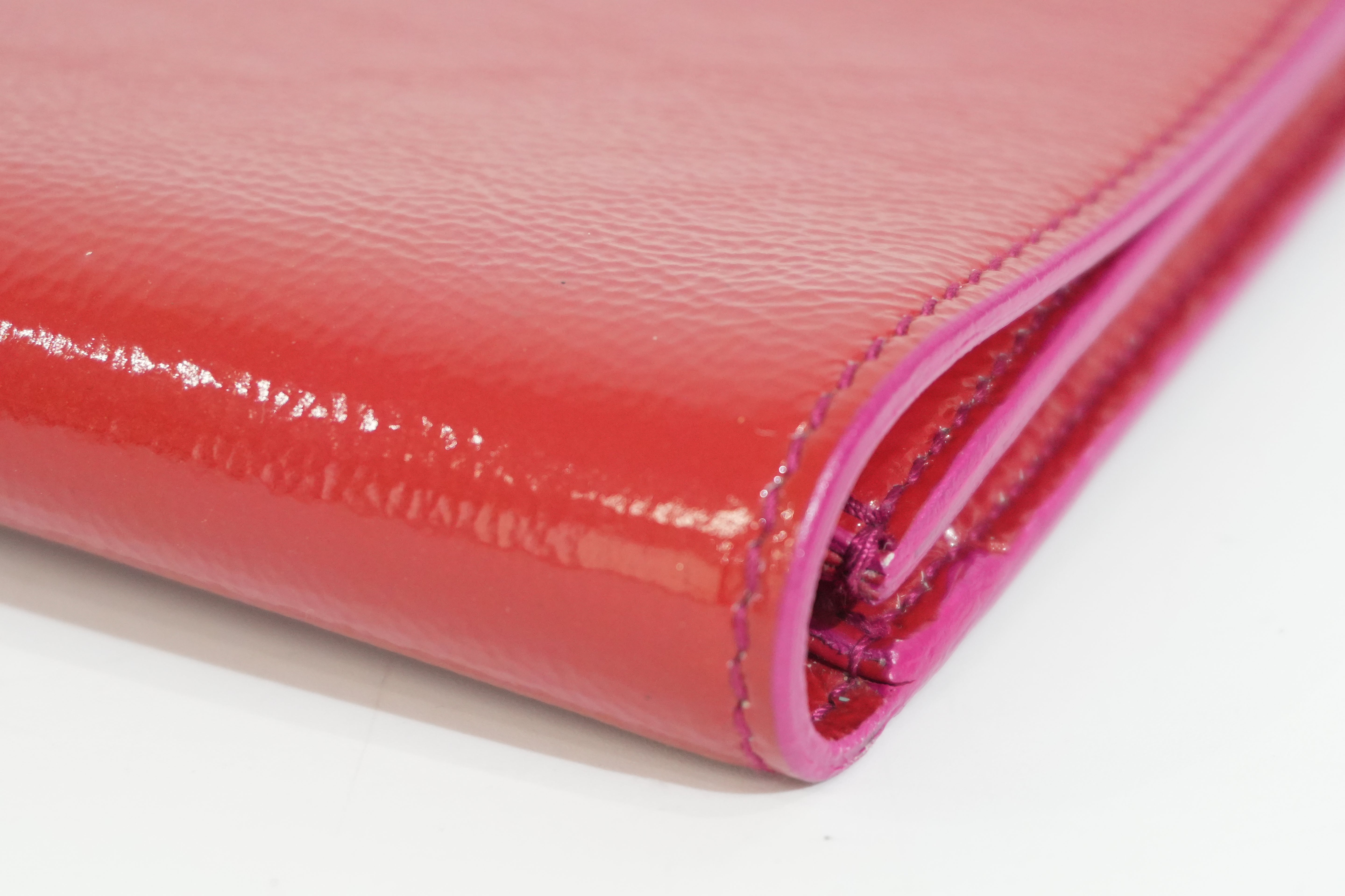 Pre-owned Saint Laurent Clutch Bag Lipstick Red