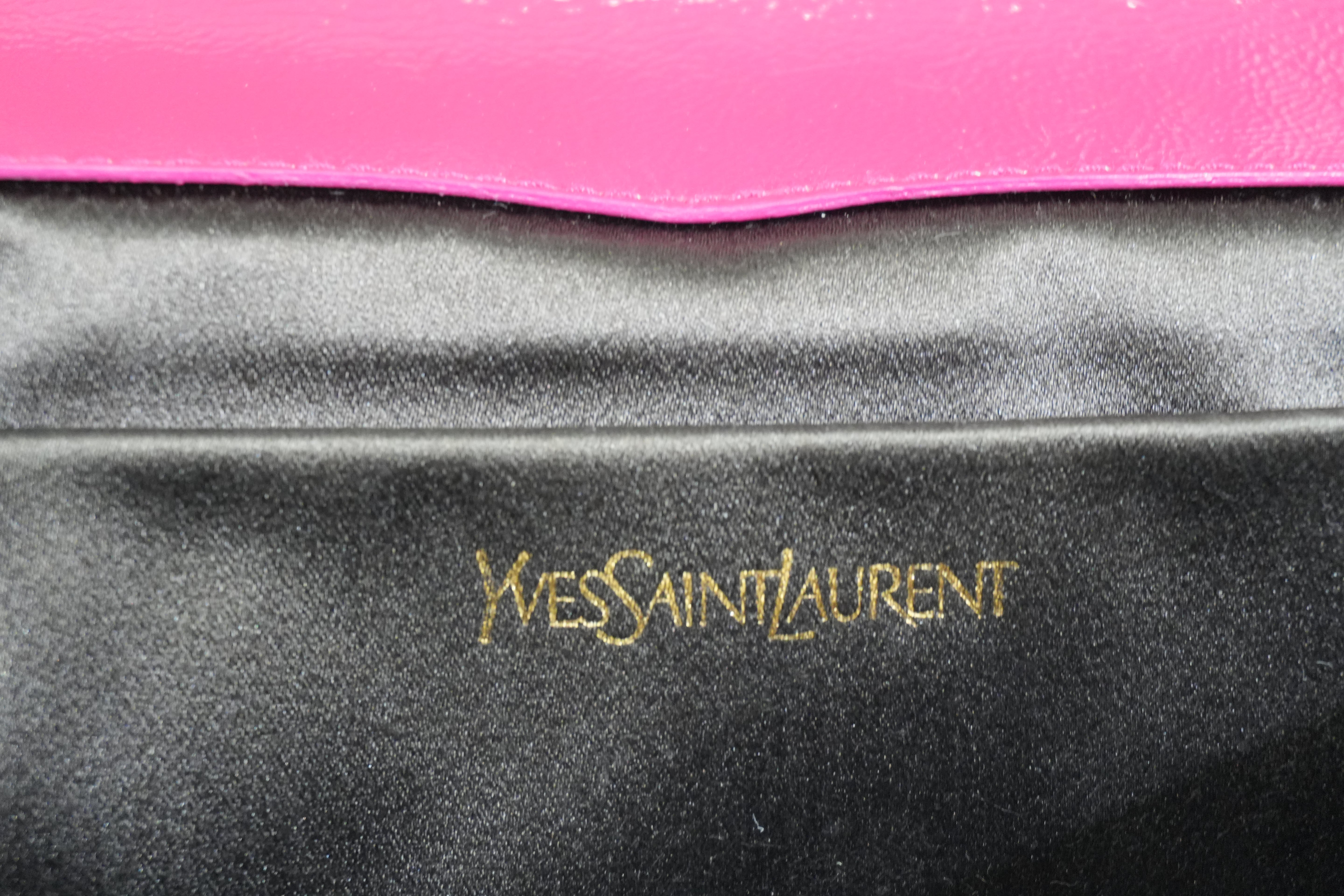 Pre-owned Saint Laurent Clutch Bag Lipstick Red