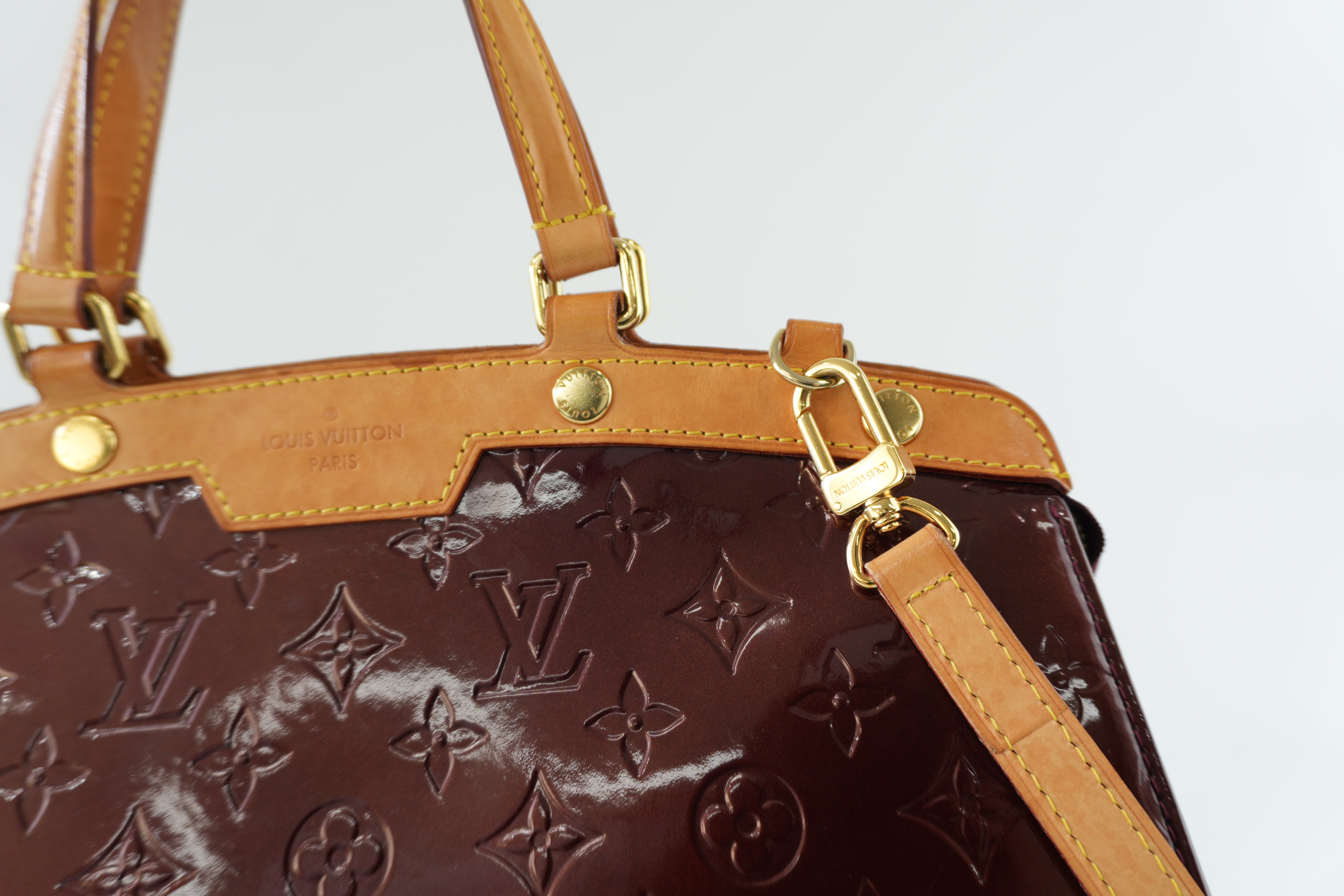 Louis Vuitton Brea Vernis Two Way Shoulder Bag Rouge Fauviste Used