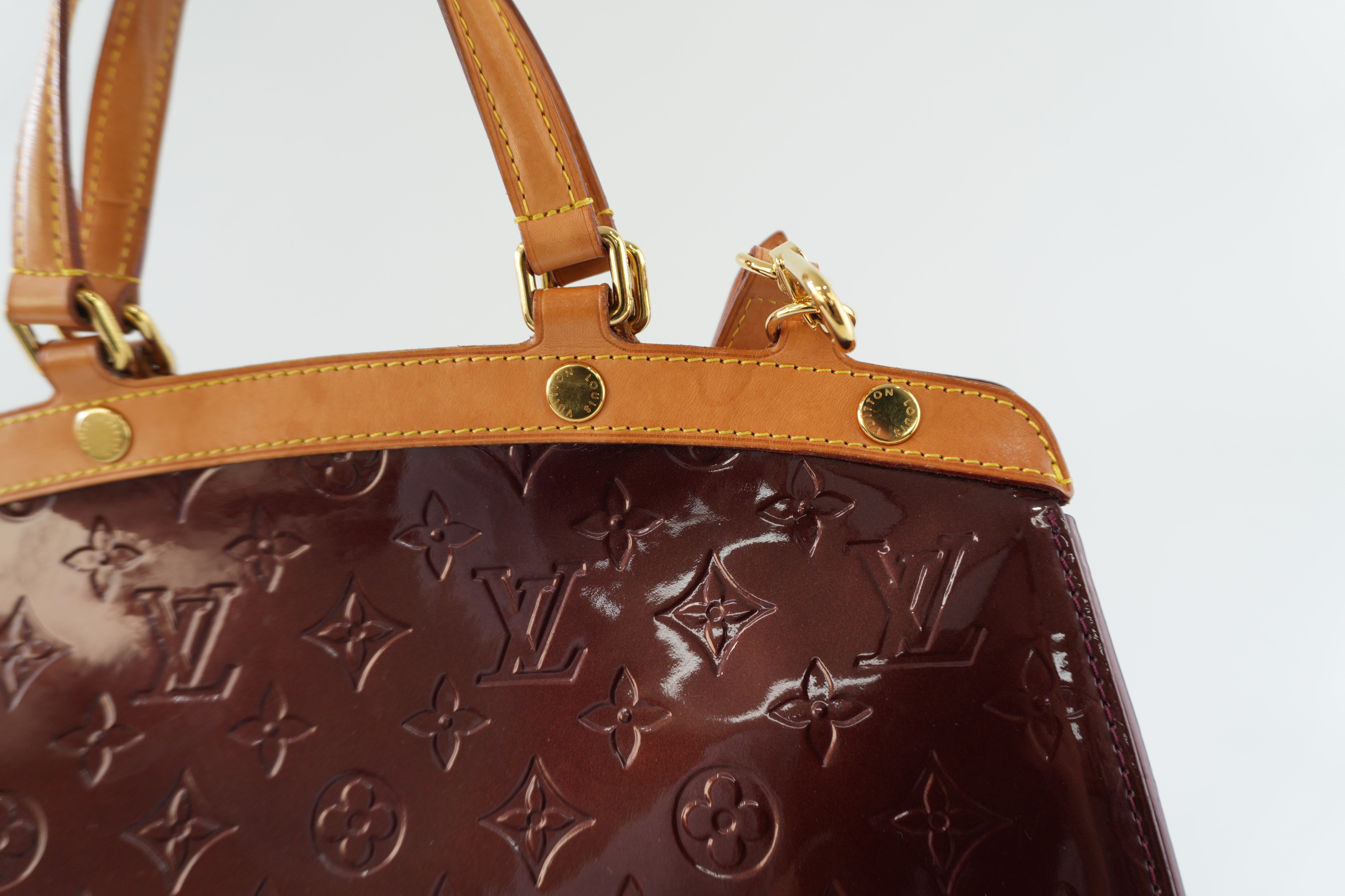 Louis Vuitton Brea Vernis Two Way Shoulder Bag Rouge Fauviste Used