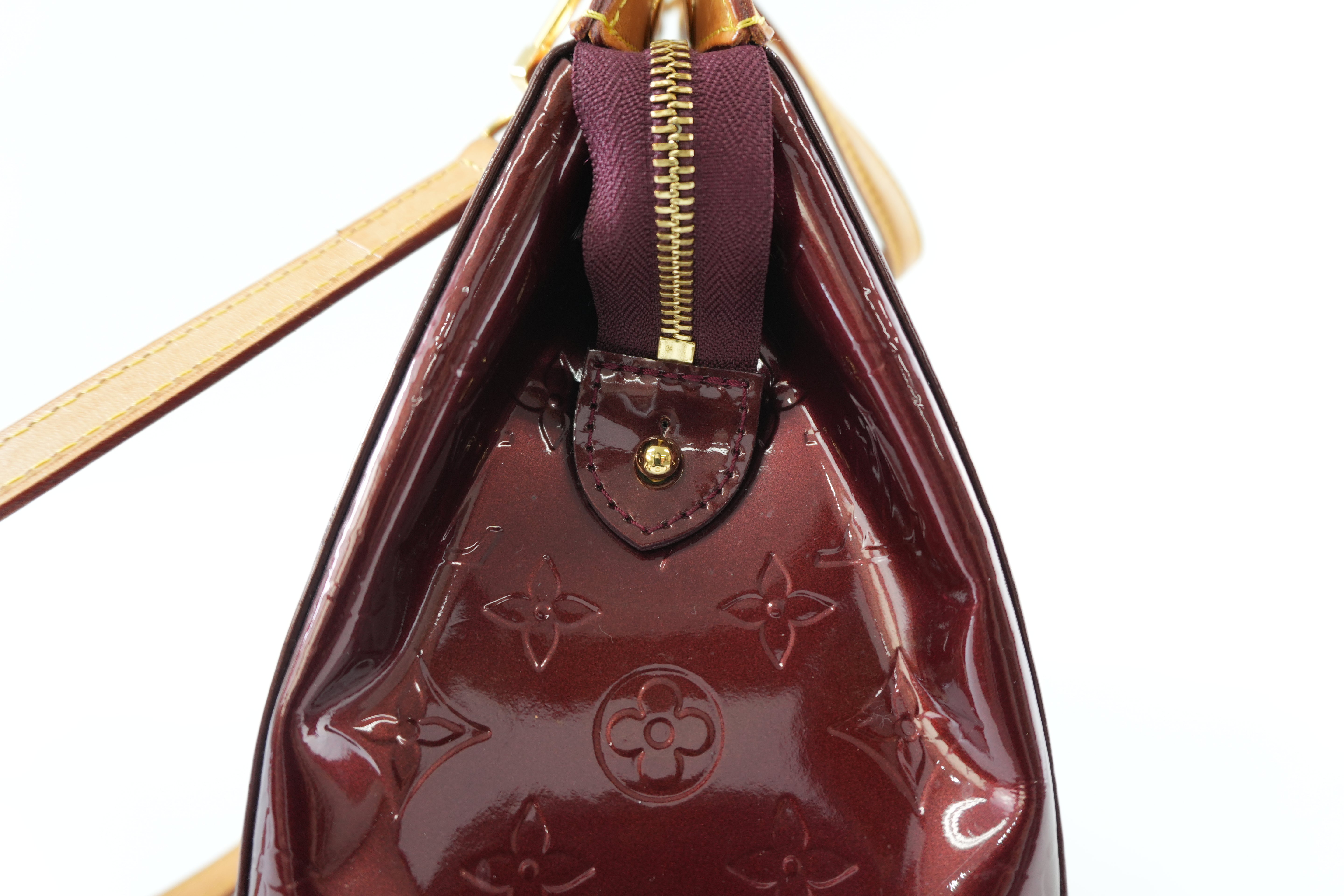 Louis Vuitton Brea Vernis Two Way Shoulder Bag Rouge Fauviste Used