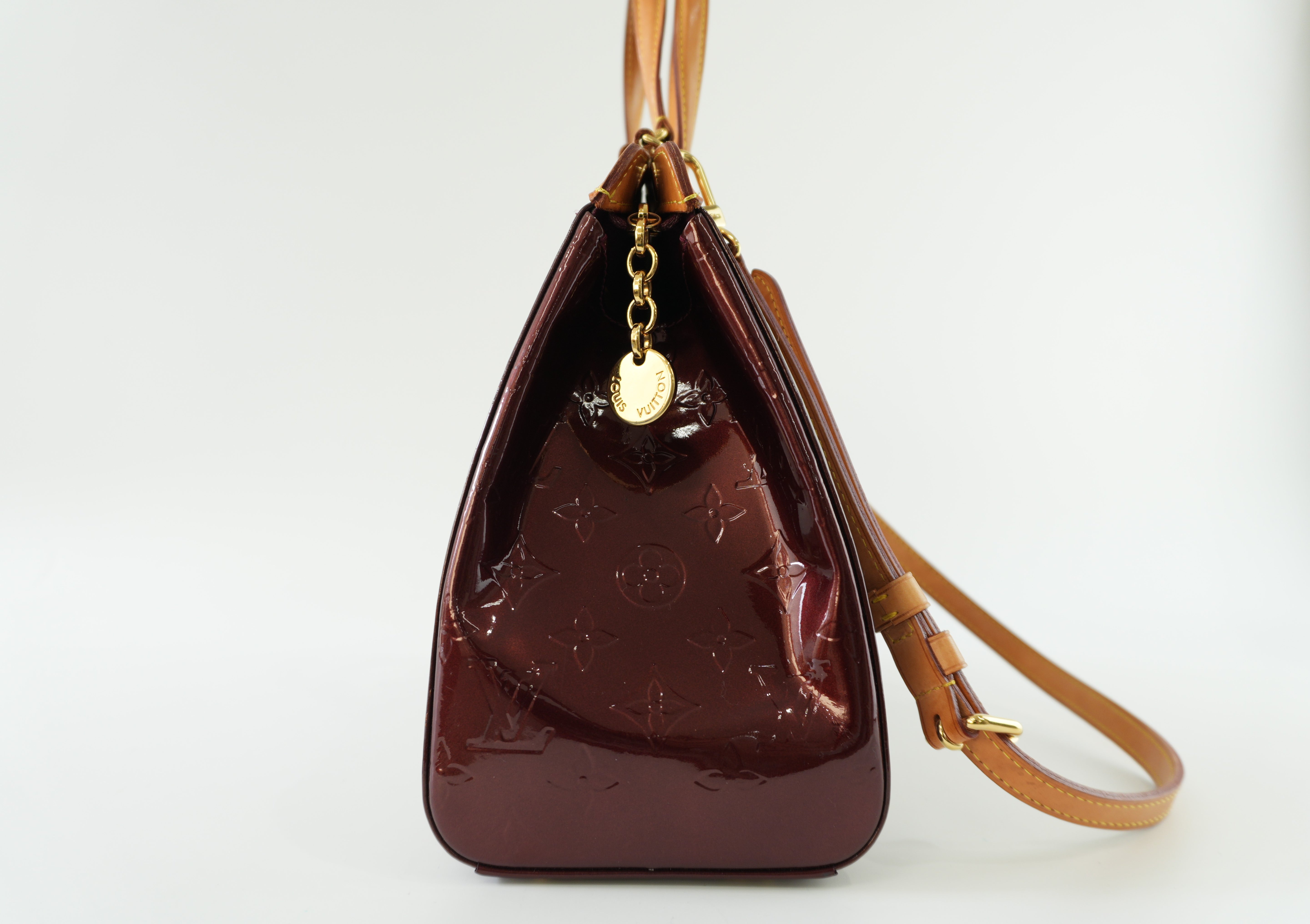 Louis Vuitton Brea Vernis Two Way Shoulder Bag Rouge Fauviste Used