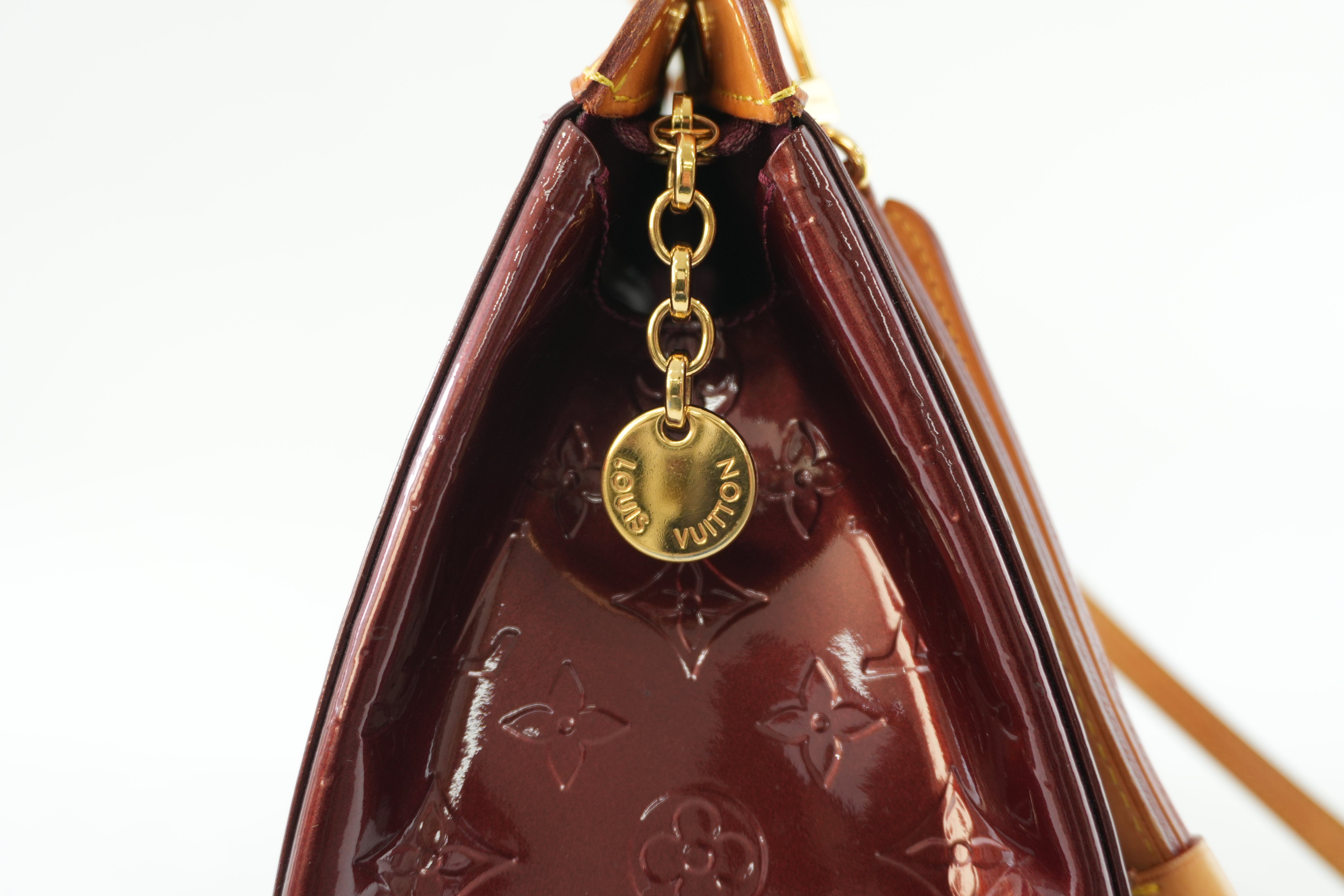 Louis Vuitton Brea Vernis Two Way Shoulder Bag Rouge Fauviste Used