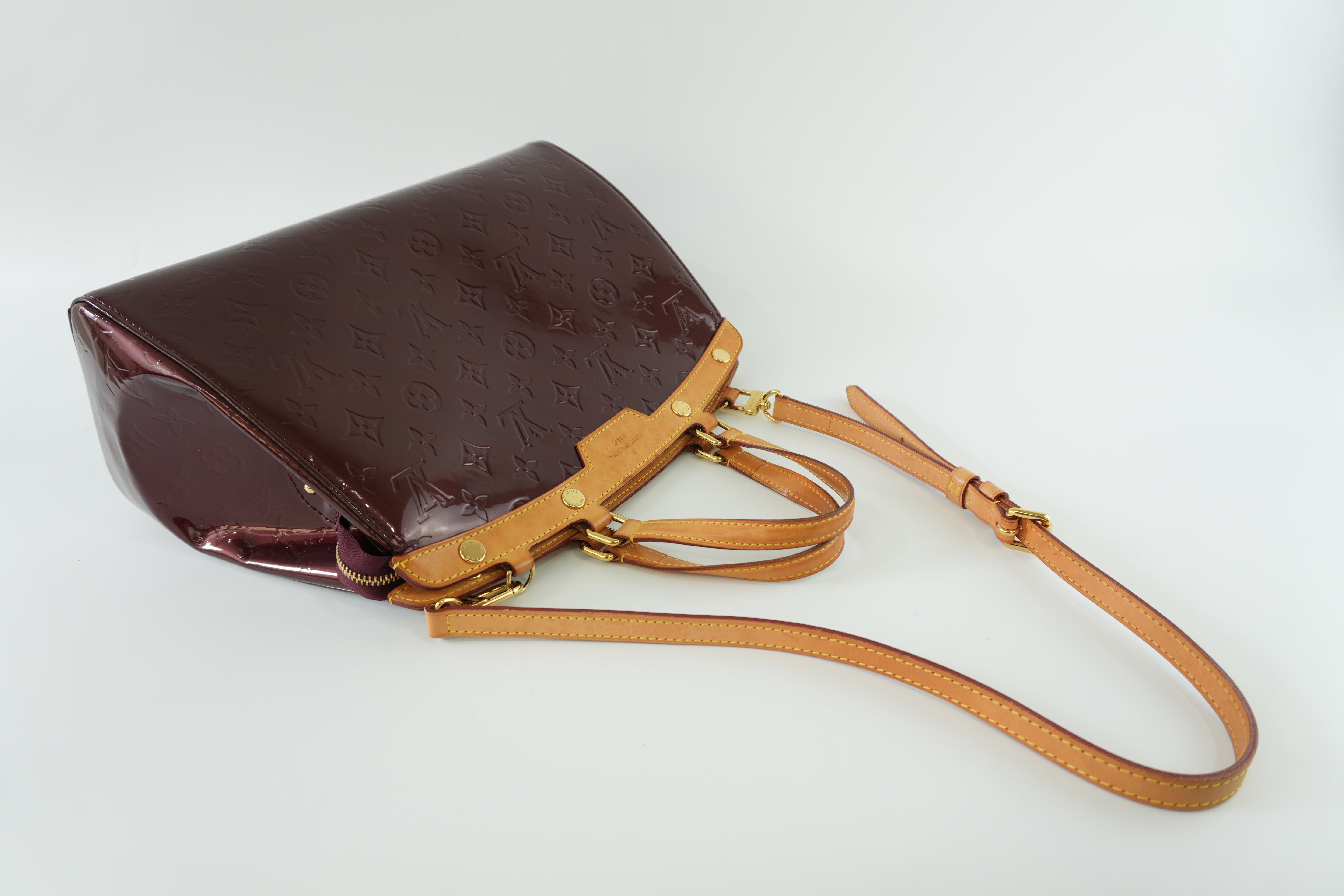 Louis Vuitton Brea Vernis Two Way Shoulder Bag Rouge Fauviste Used