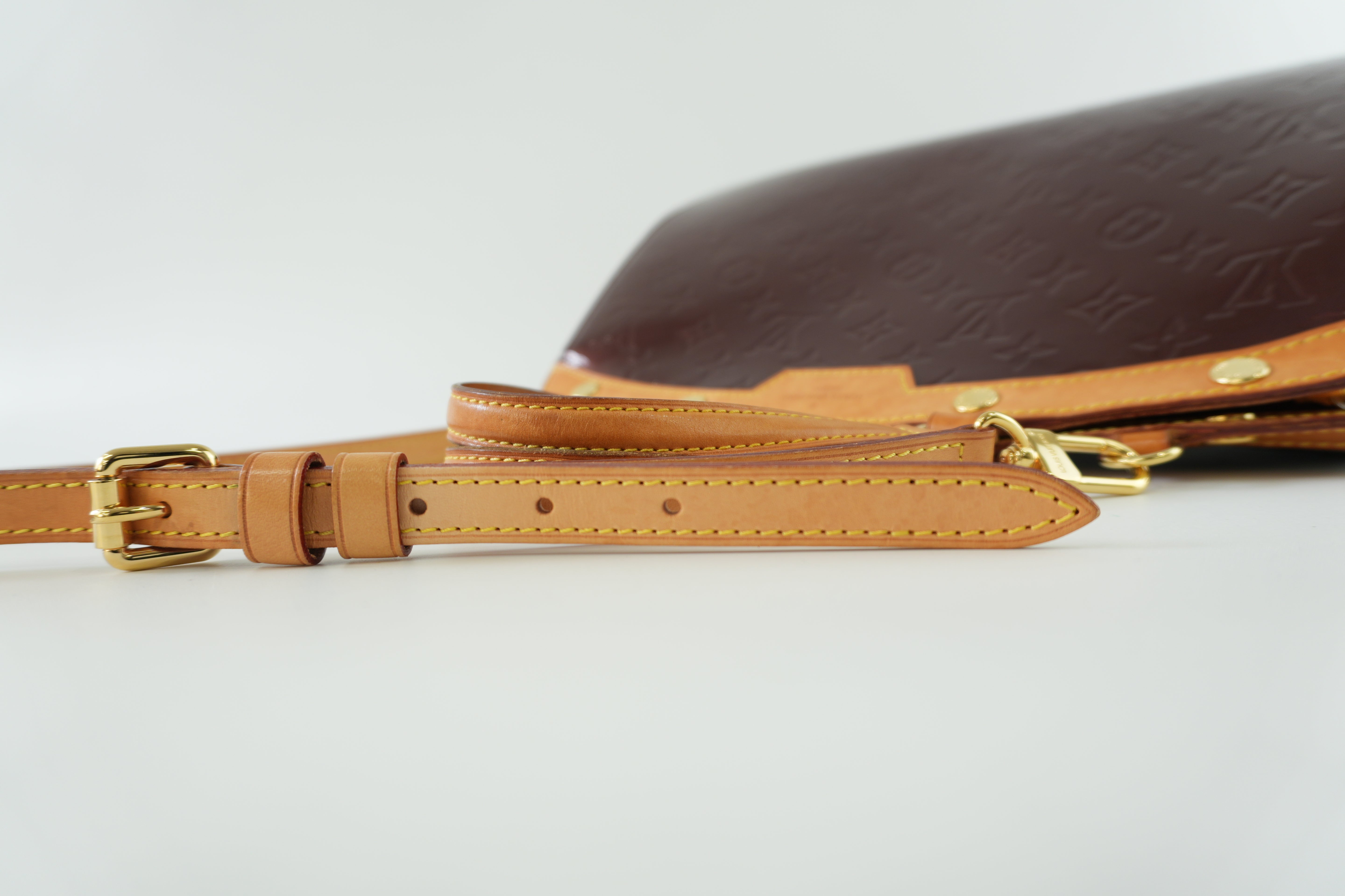 Louis Vuitton Brea Vernis Two Way Shoulder Bag Rouge Fauviste Used