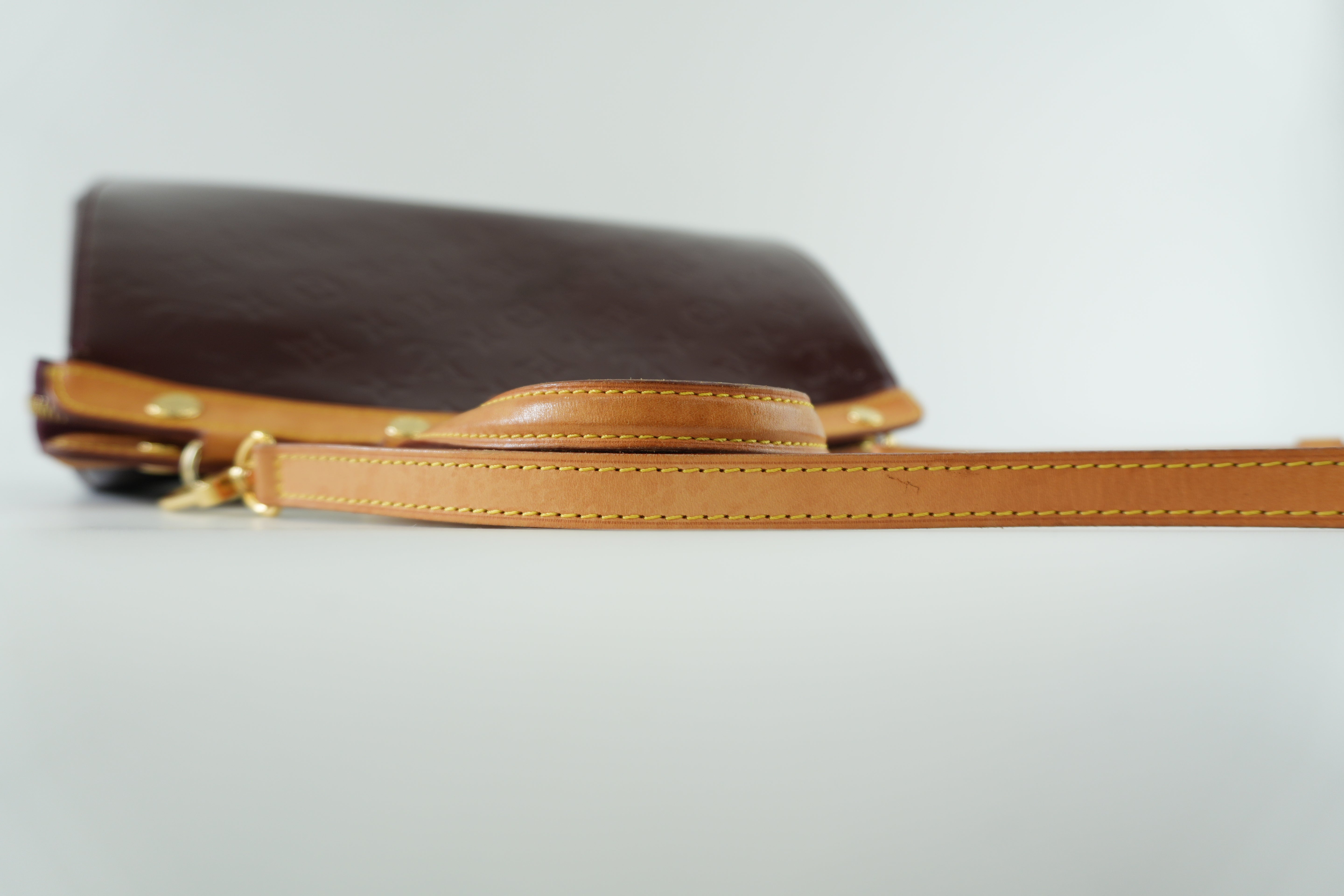 Louis Vuitton Brea Vernis Two Way Shoulder Bag Rouge Fauviste Used