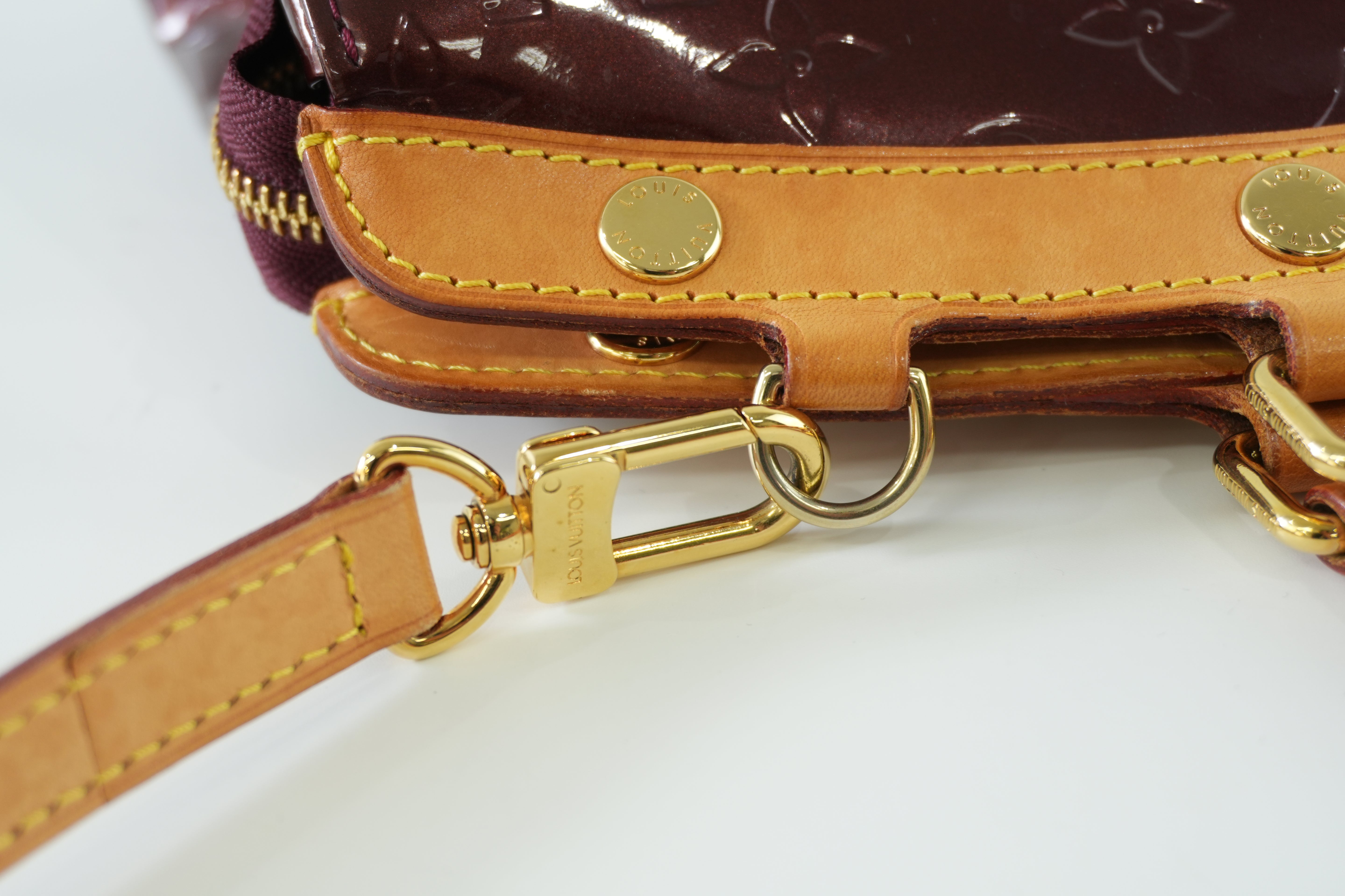 Louis Vuitton Brea Vernis Two Way Shoulder Bag Rouge Fauviste Used