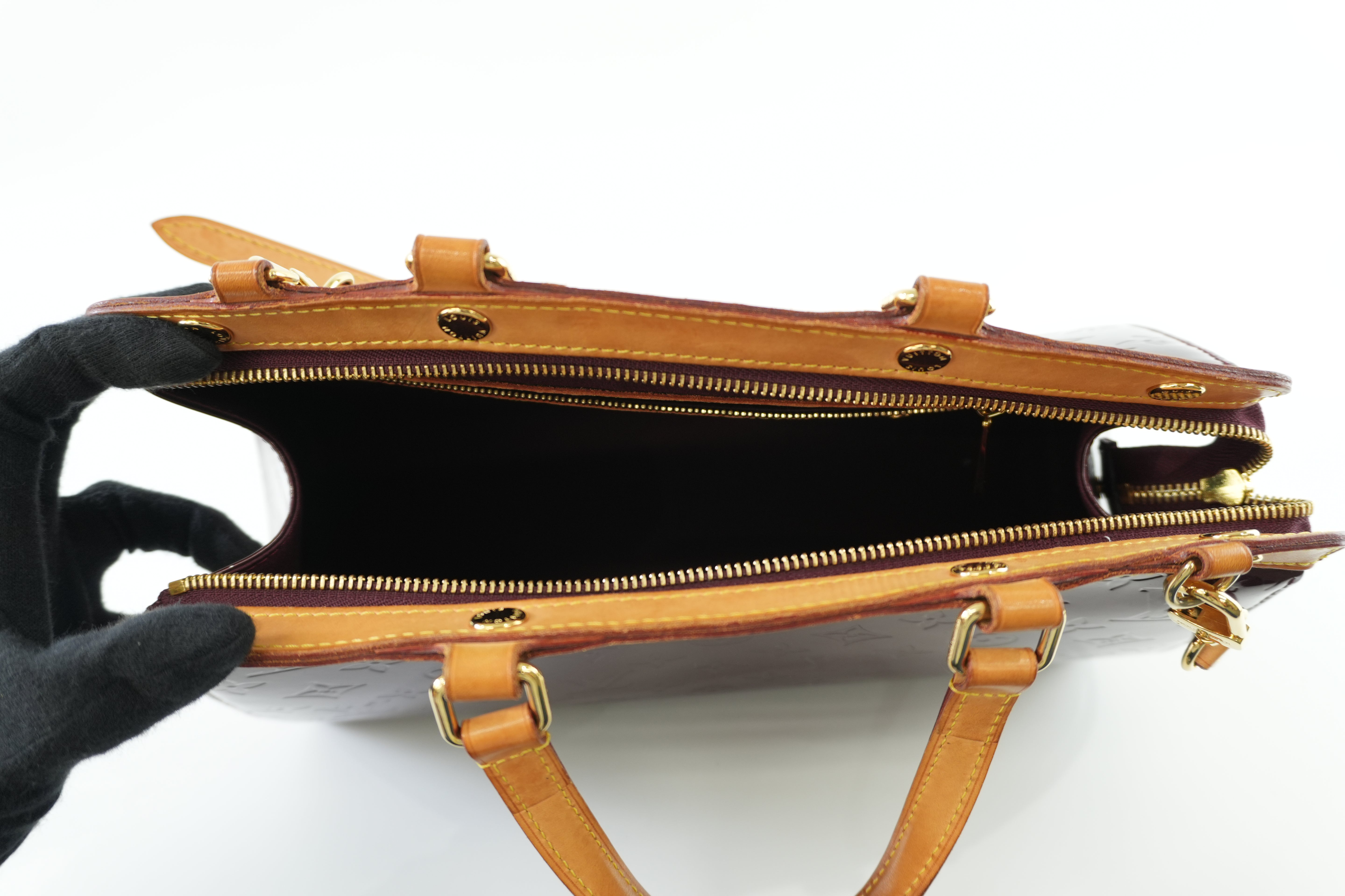 Louis Vuitton Brea Vernis Two Way Shoulder Bag Rouge Fauviste Used