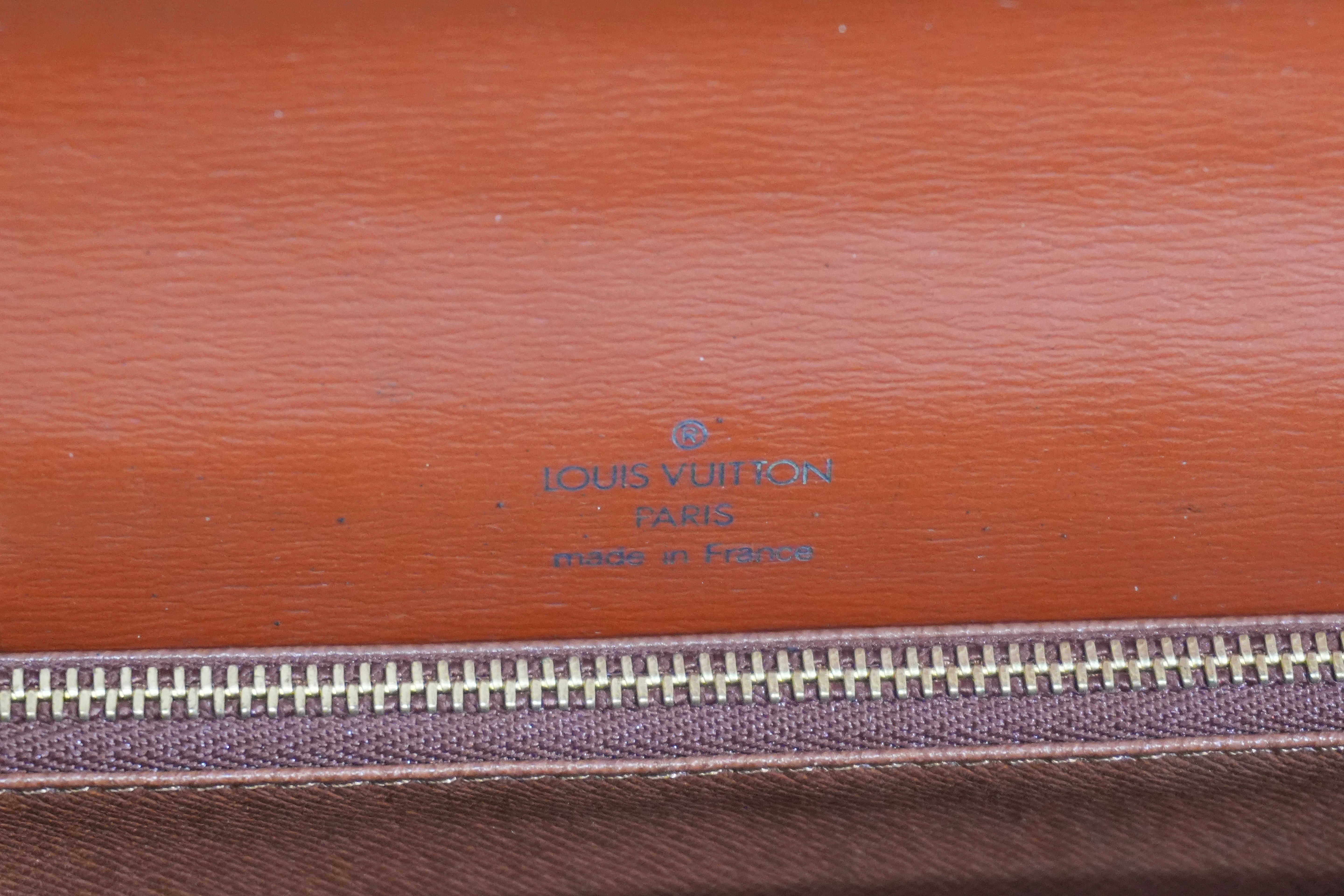 Pre-owned Louis Vuitton Epi Concorde Top Handle Handbag Kenya Brown