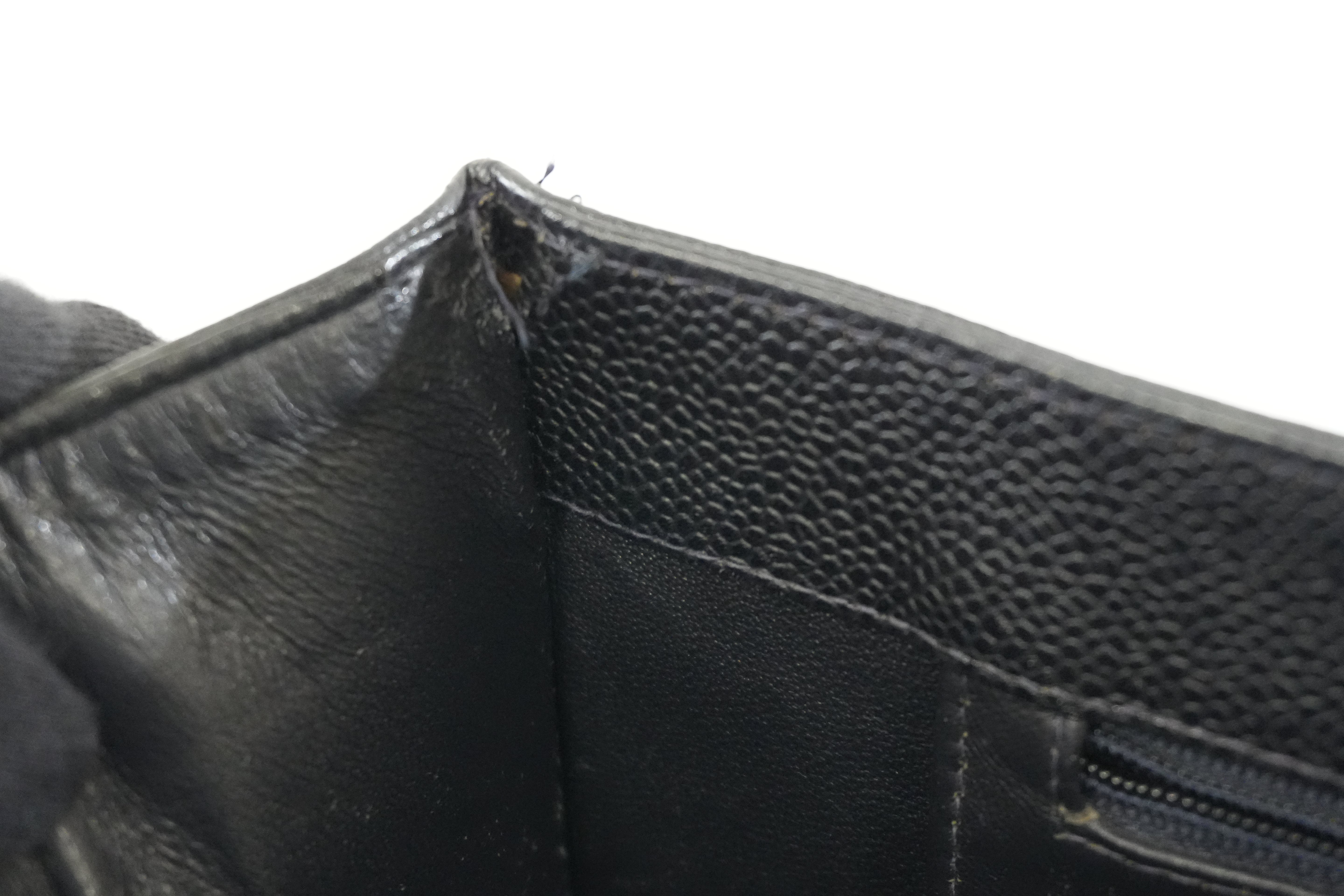 Pre-owned Chanel Caviar Skin Leather Tote Bag Black