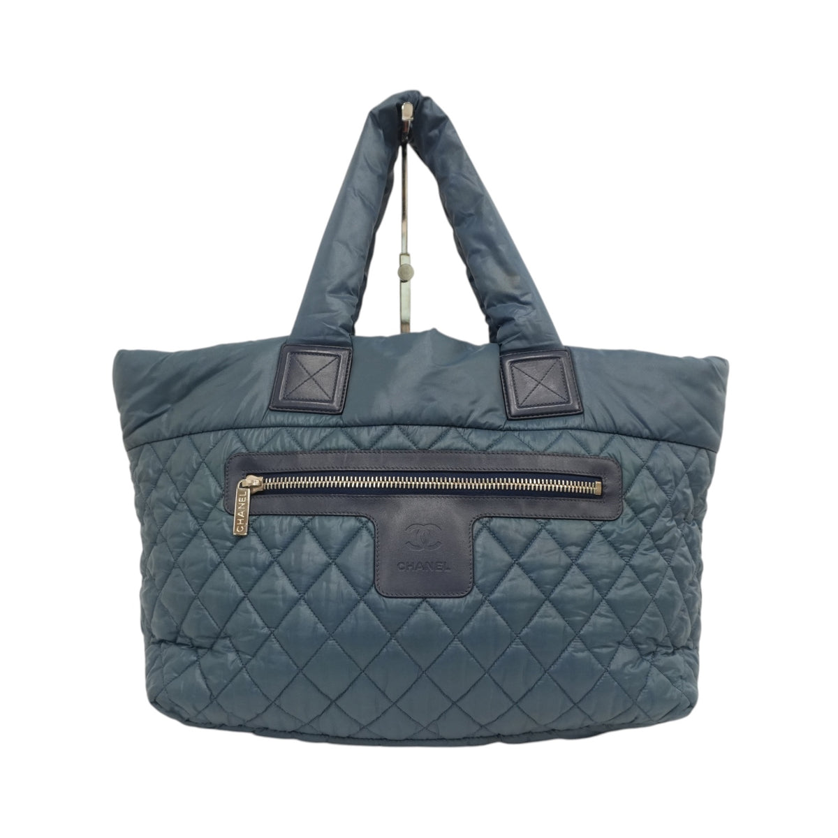 Pre-Owned Chanel Coco Cocoon Tote Bag Blue