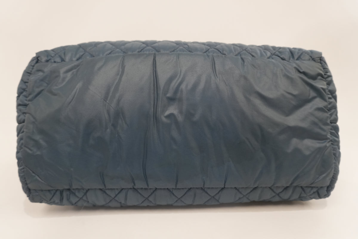 Pre-Owned Chanel Coco Cocoon Tote Bag Blue