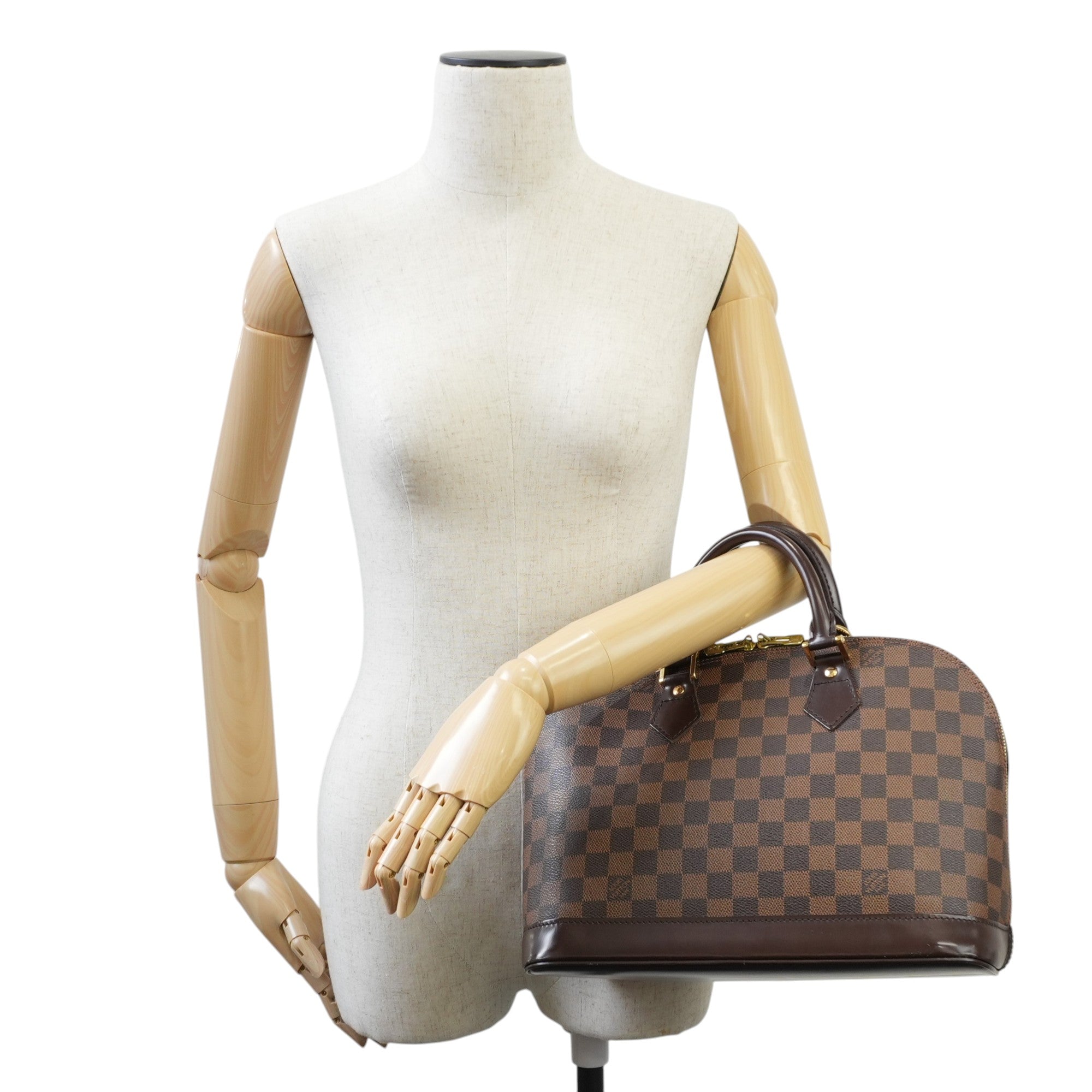 Louis Vuitton Damier Ebene Alma Handbag Used