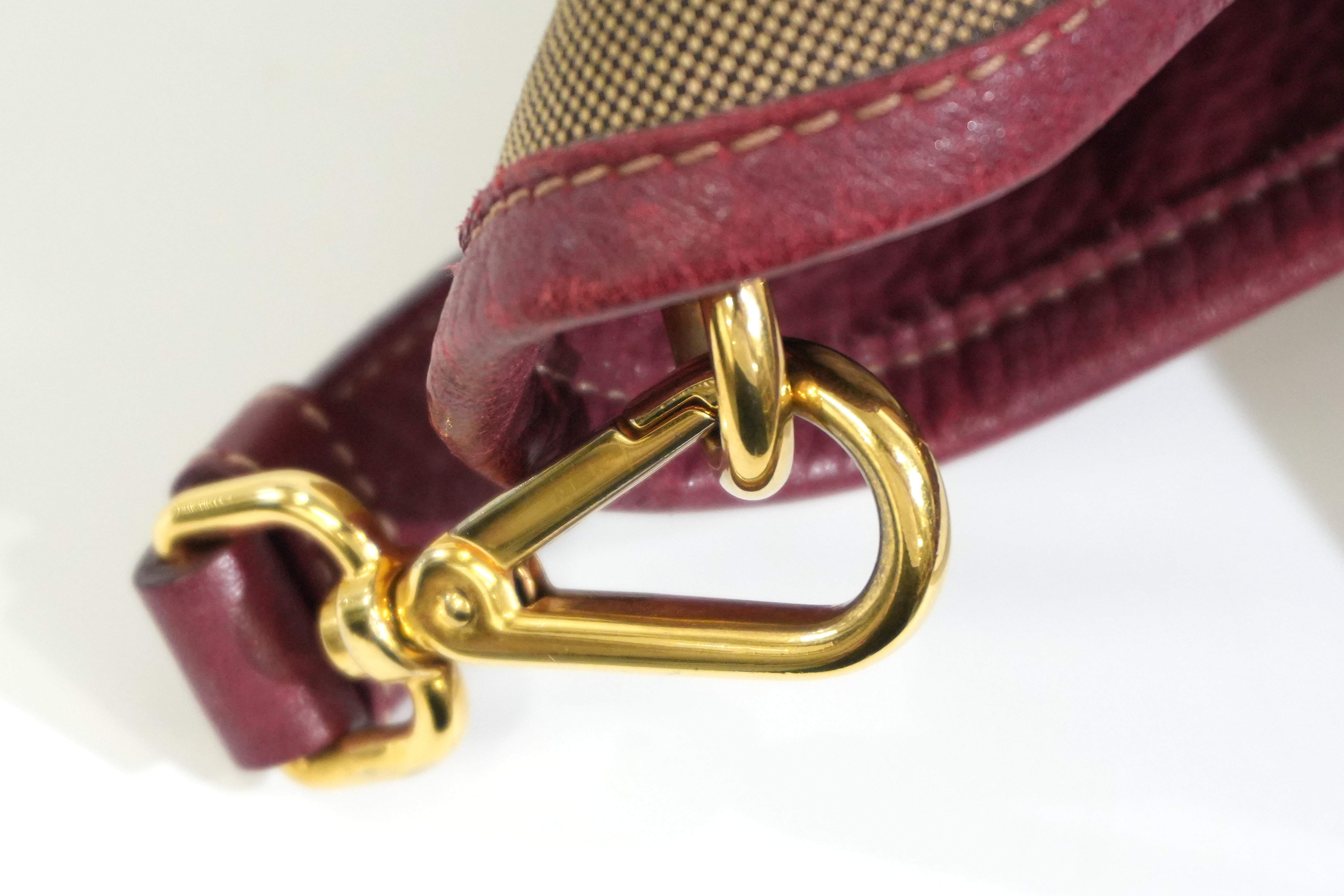 Pre-owned Prada Jacquard Two Way Tote Bag Brown