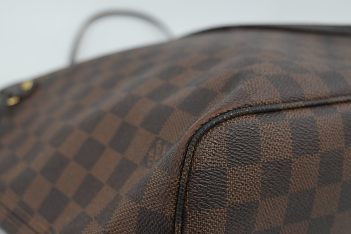 Pre-Owned Louis Vuitton Damier Ebene Neverfull MM Tote Bag