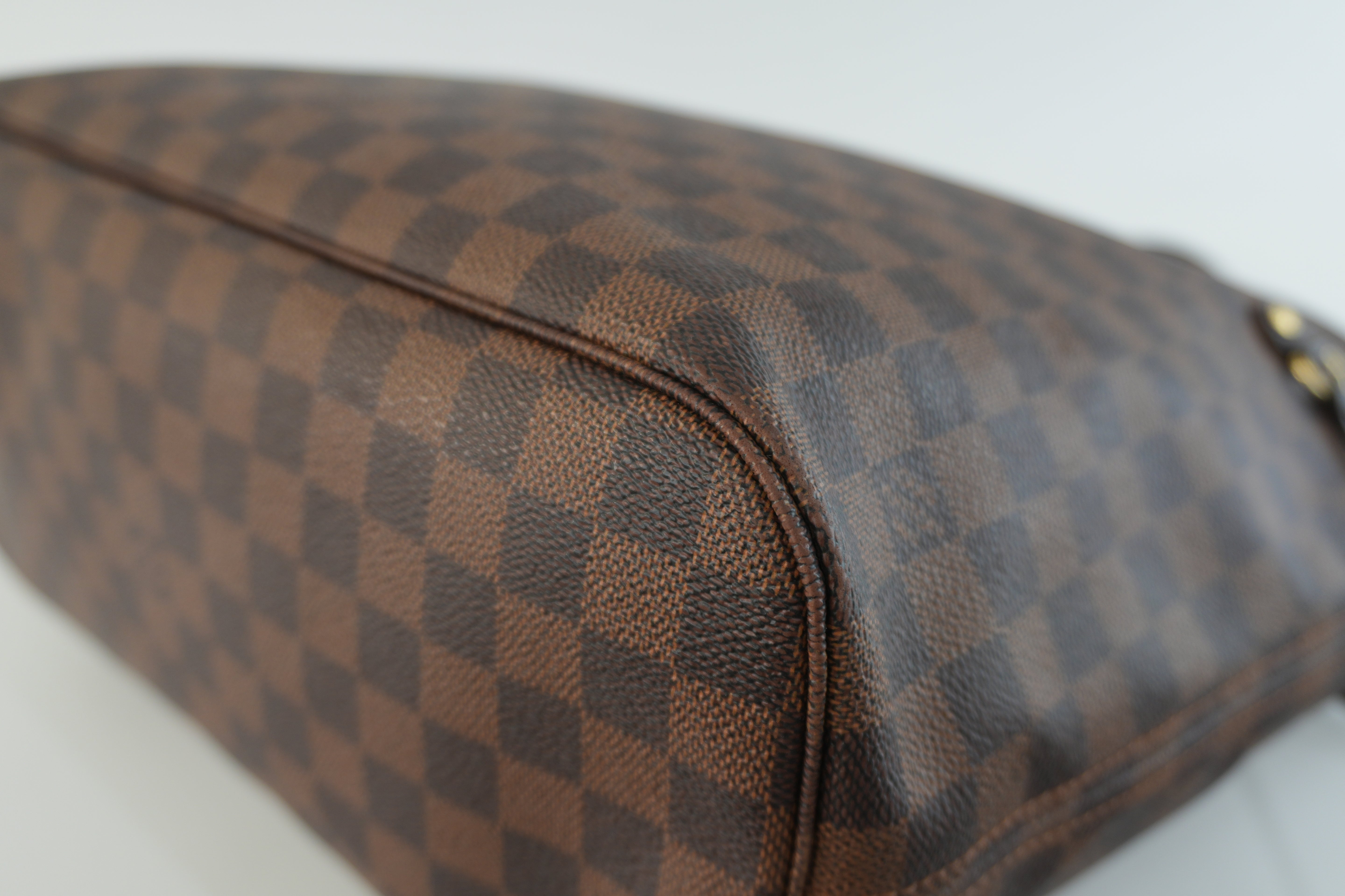 Louis Vuitton Damier Ebene Neverfull MM Shoulder Tote Bag Used