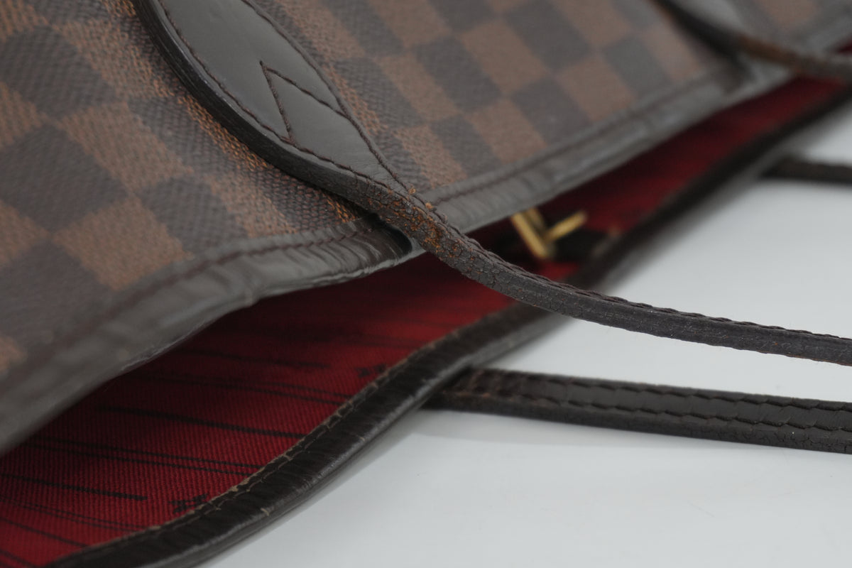 Pre-Owned Louis Vuitton Damier Ebene Neverfull MM Tote Bag