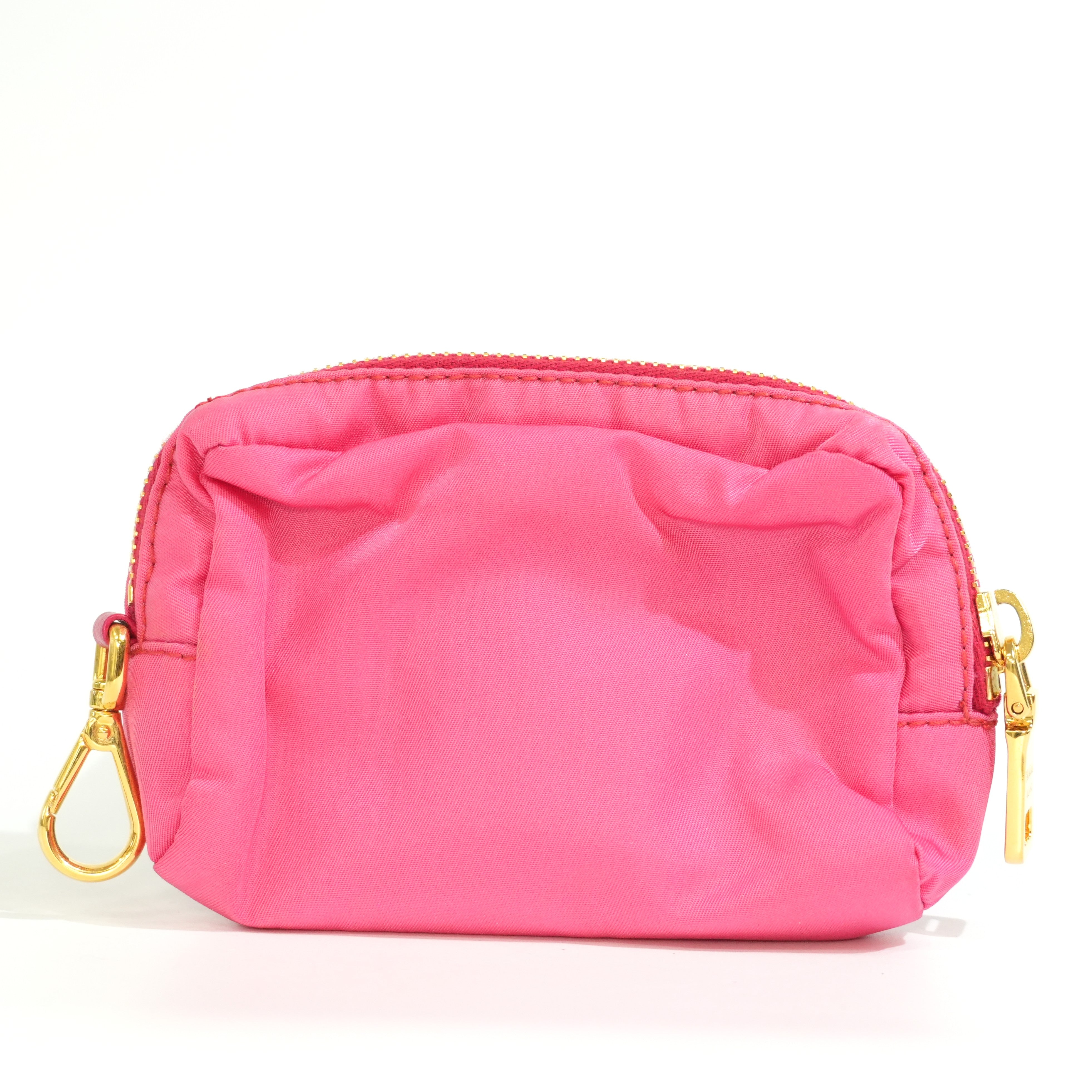 Pre-owned Prada Small Ribbon Pouch Pink