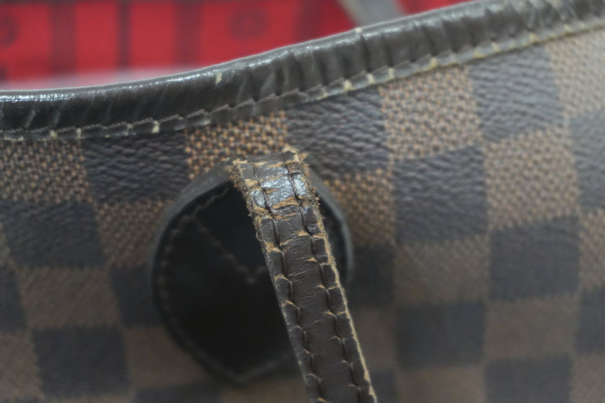 Pre-Owned Louis Vuitton Damier Ebene Neverfull MM Tote Bag
