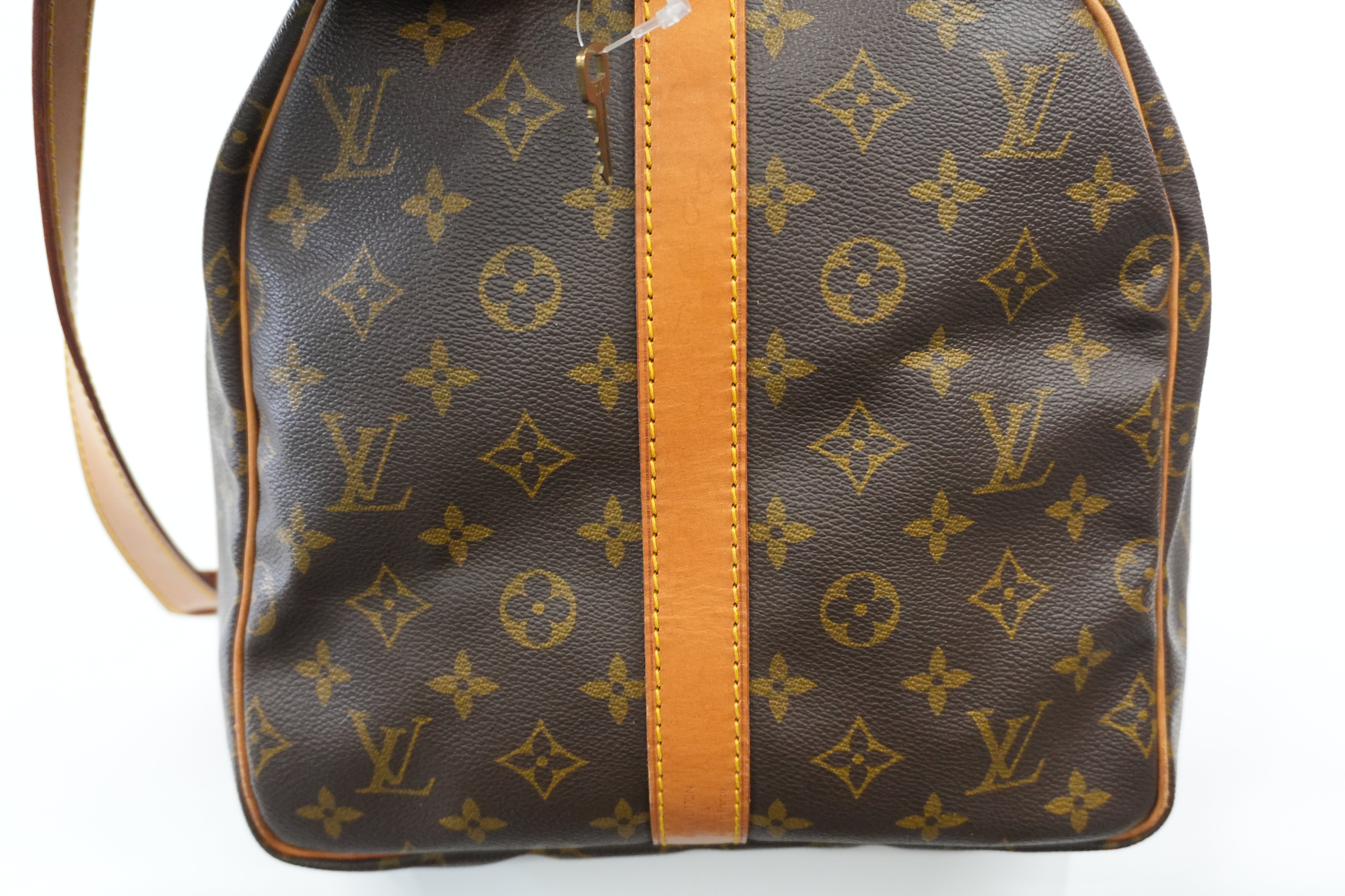 Pre-owned Louis Vuitton Monogram Keepall 55 Bandouliere