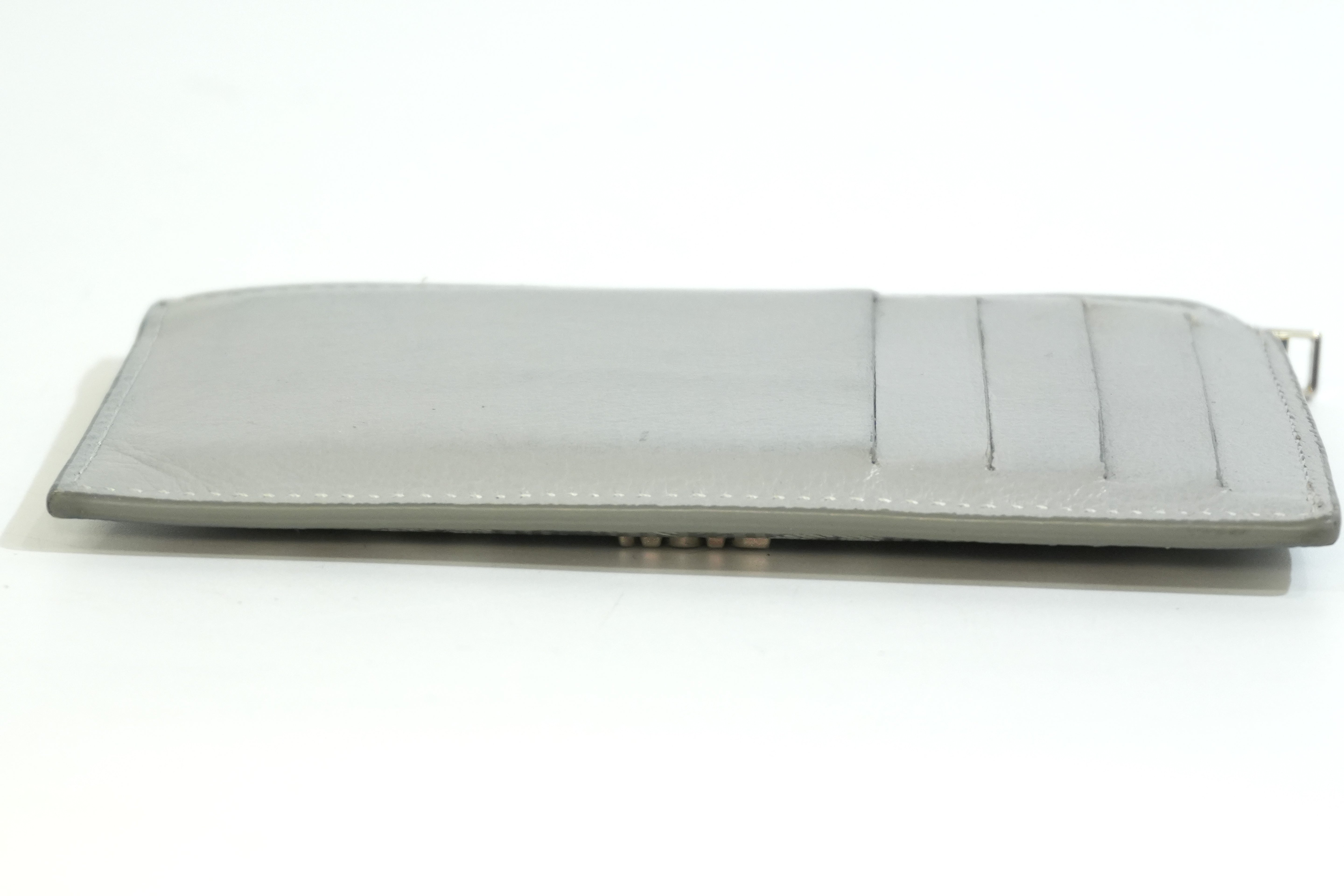 Pre-owned Dior Card and Coin Case Gray