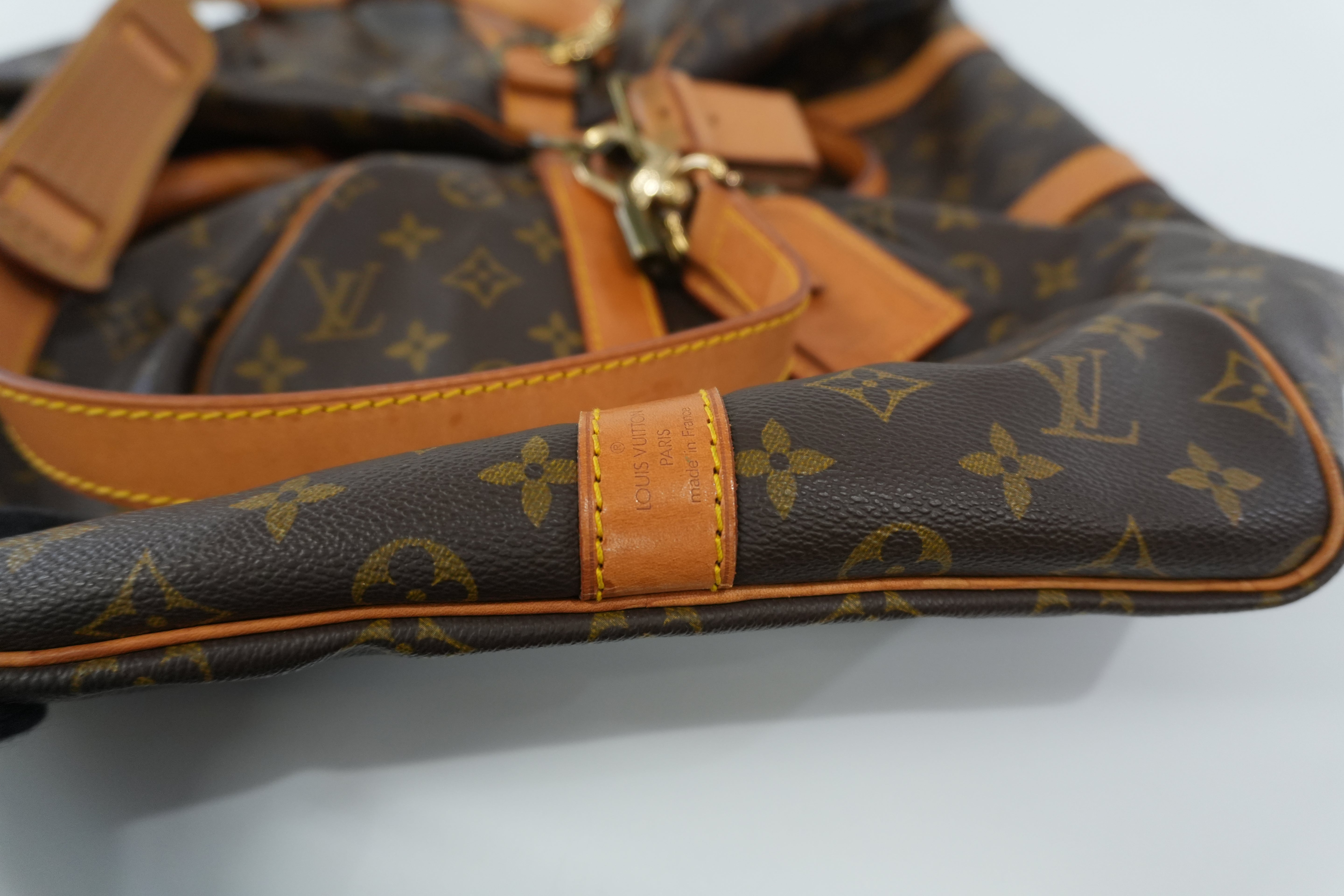 Pre-owned Louis Vuitton Monogram Keepall 55 Bandouliere