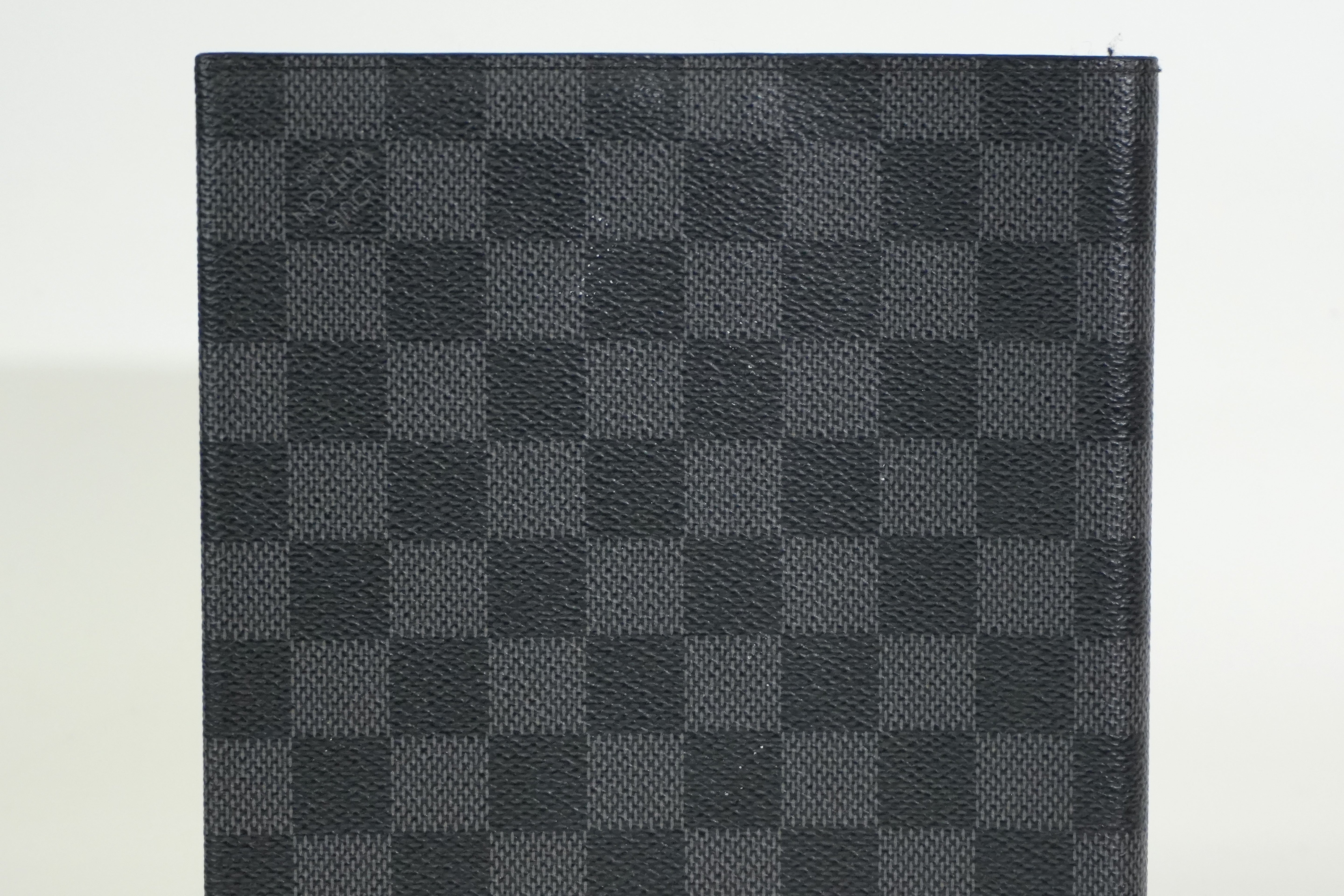 Pre-owned Louis Vuitton Damier Graphite Desk Agenda Cover