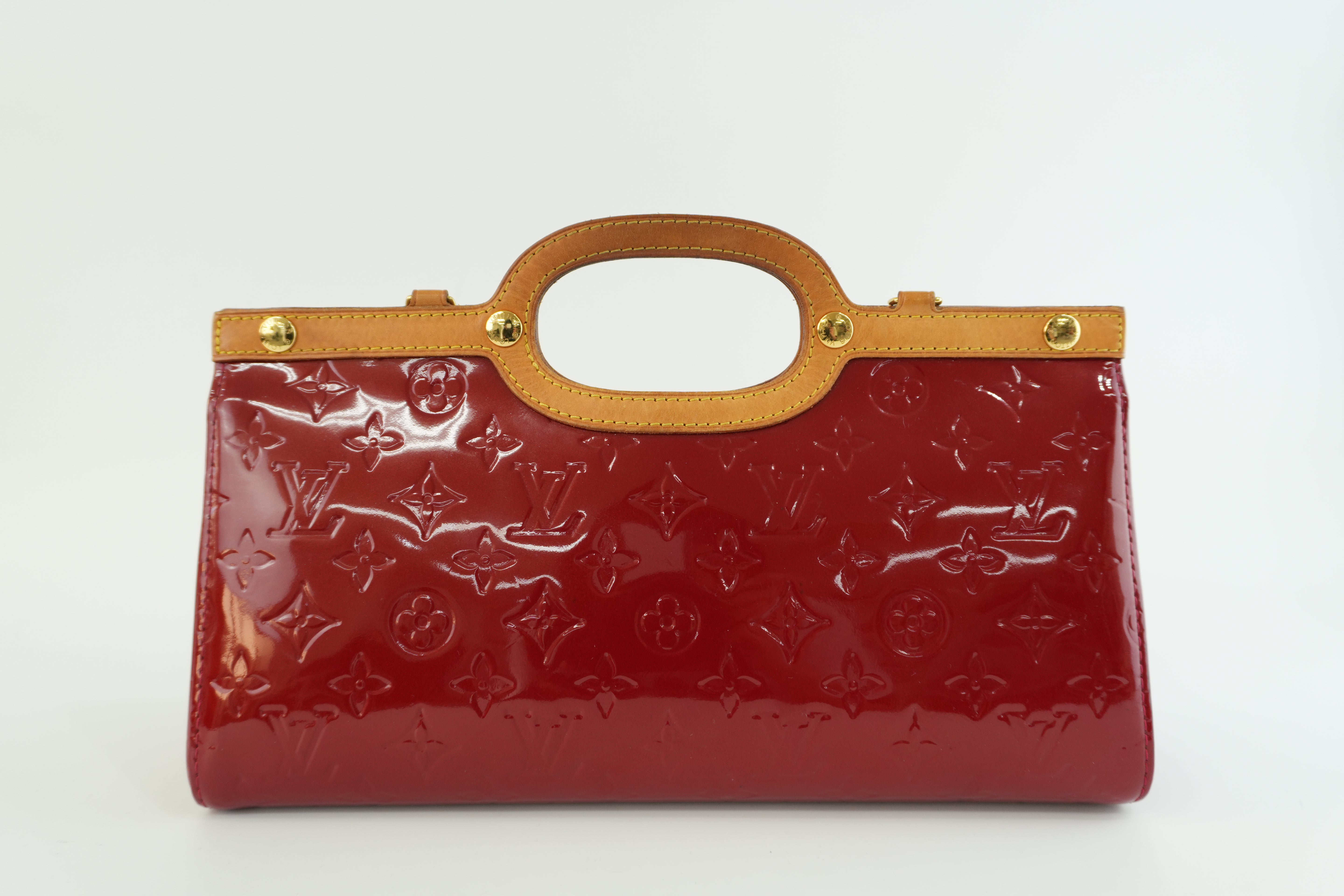 Louis Vuitton Roxbury Vernis Two Way Shoulder Bag Red Used