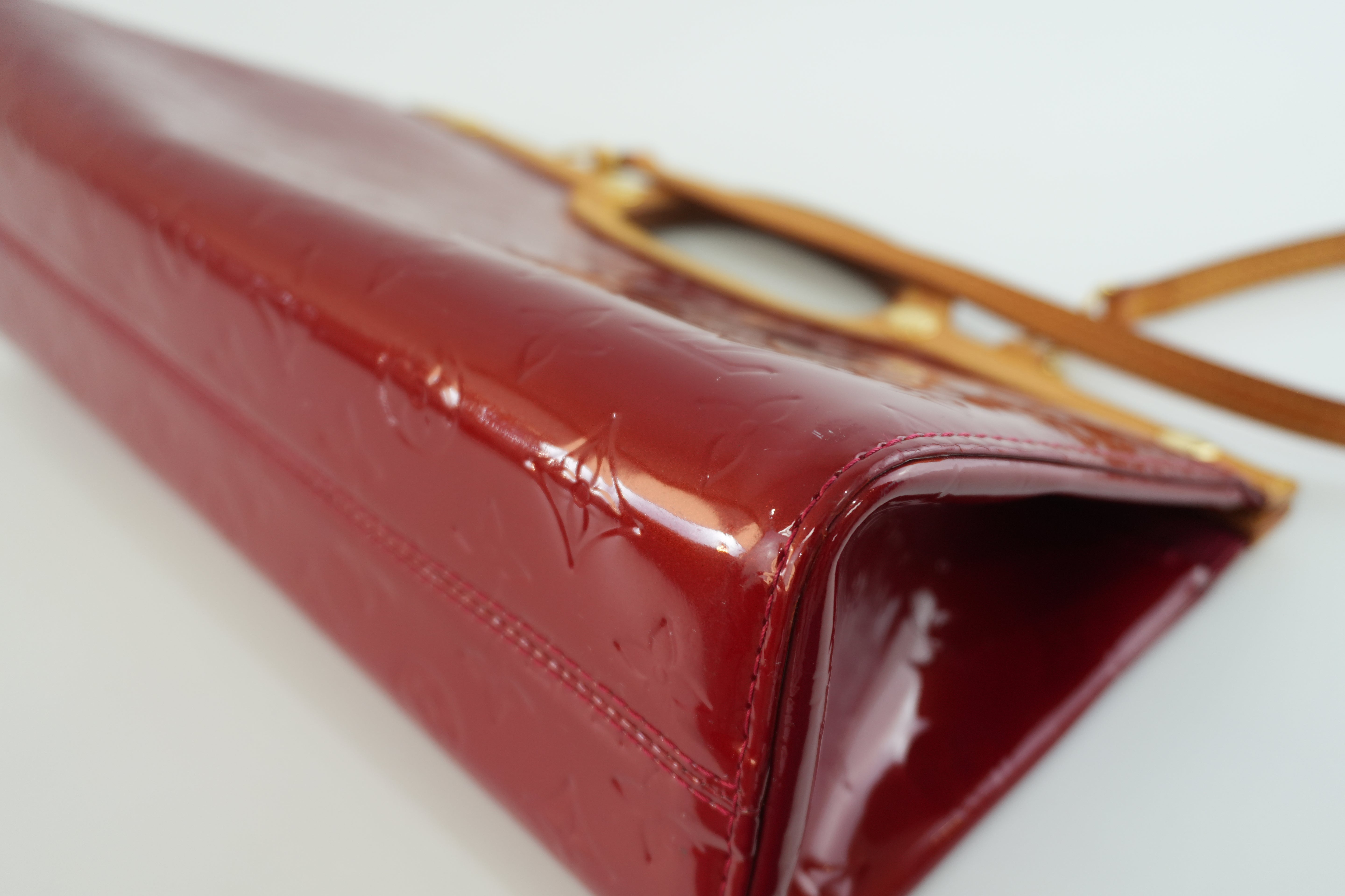 Louis Vuitton Roxbury Vernis Two Way Shoulder Bag Red Used