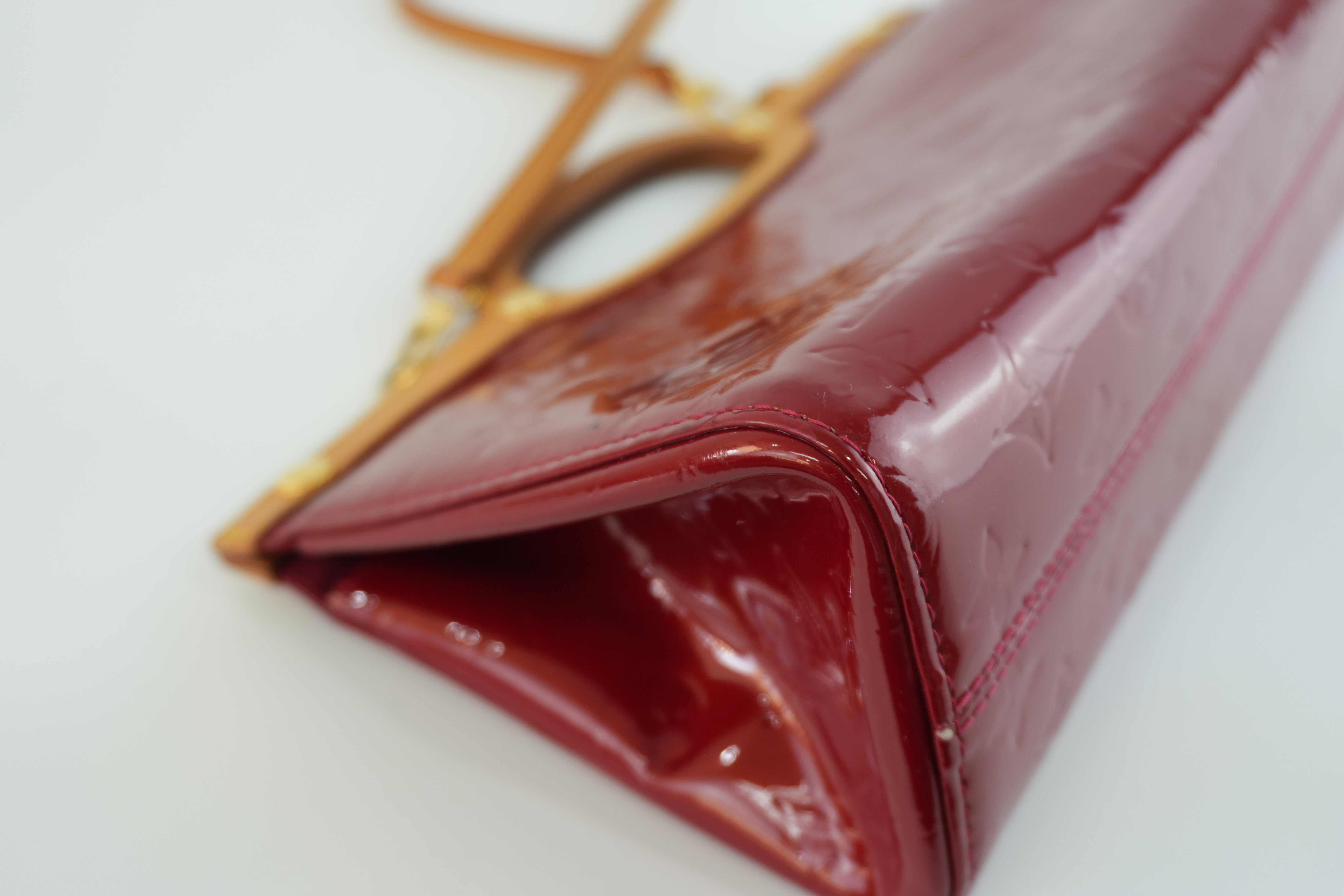 Louis Vuitton Roxbury Vernis Two Way Shoulder Bag Red Used