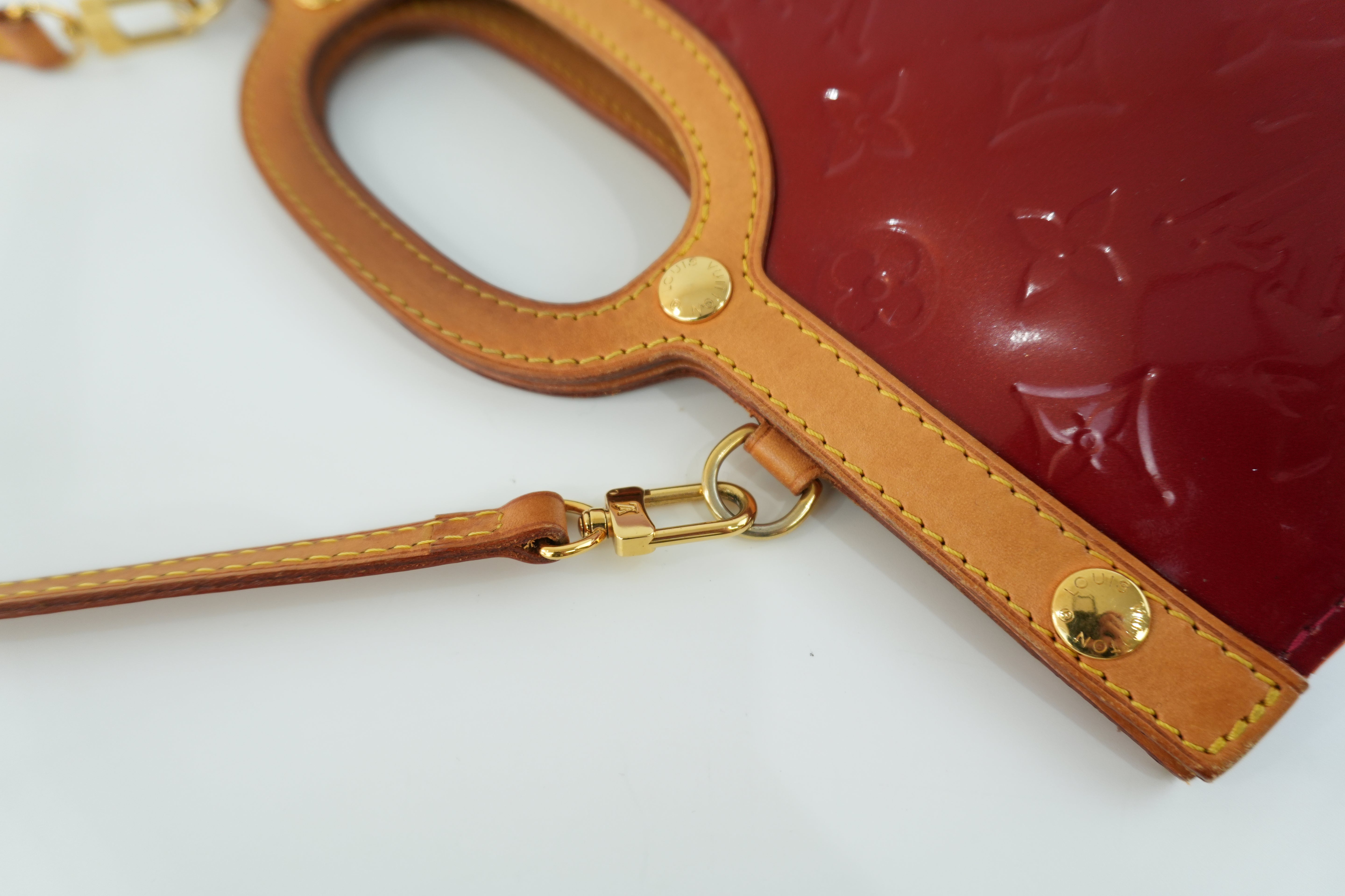 Louis Vuitton Roxbury Vernis Two Way Shoulder Bag Red Used