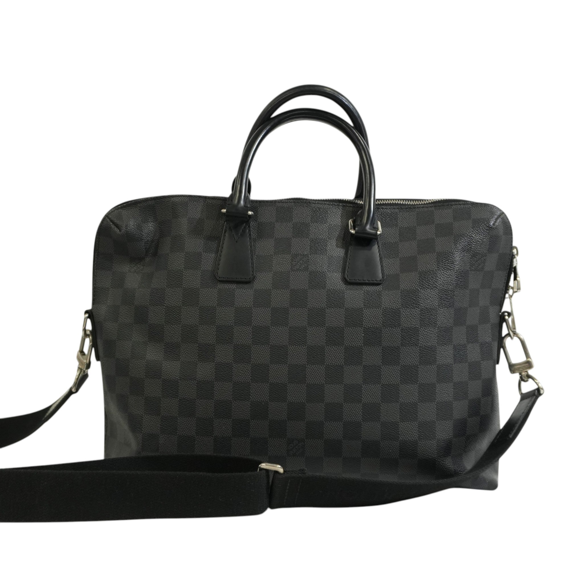 Pre-owned Louis Vuitton Damier Graphite Porte Documents Jour Messenger Bag