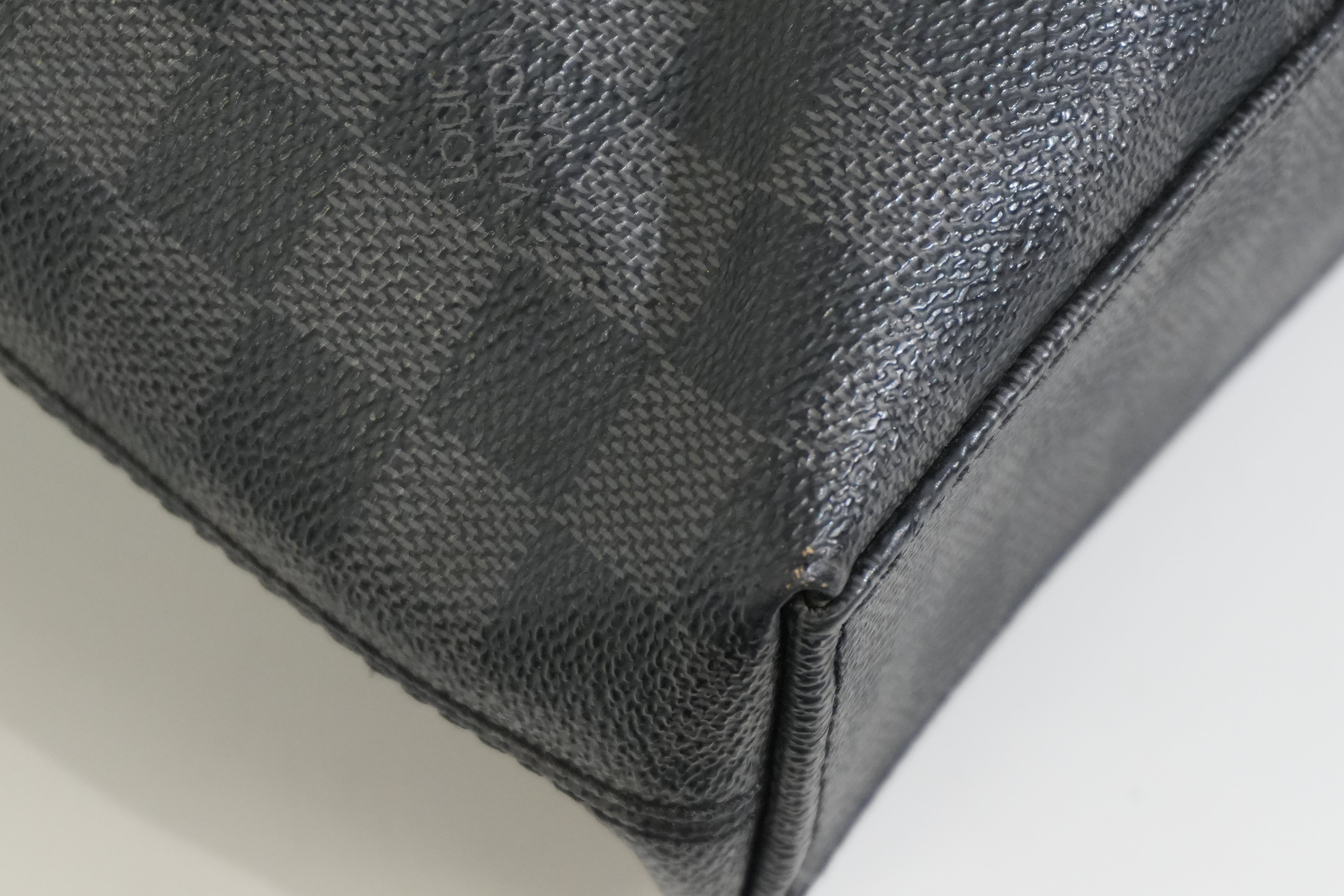 Pre-owned Louis Vuitton Damier Graphite Porte Documents Jour Messenger Bag