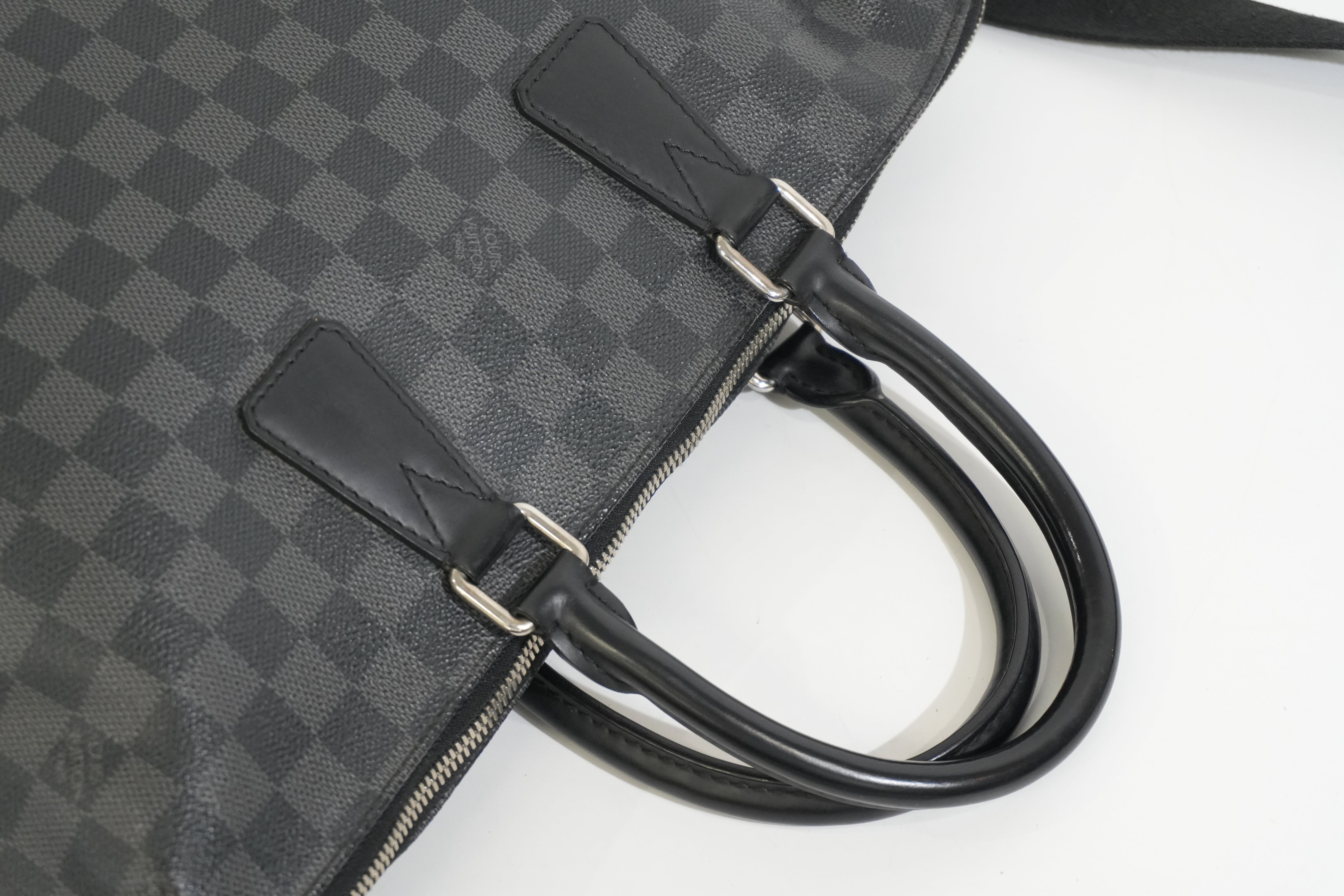 Pre-owned Louis Vuitton Damier Graphite Porte Documents Jour Messenger Bag