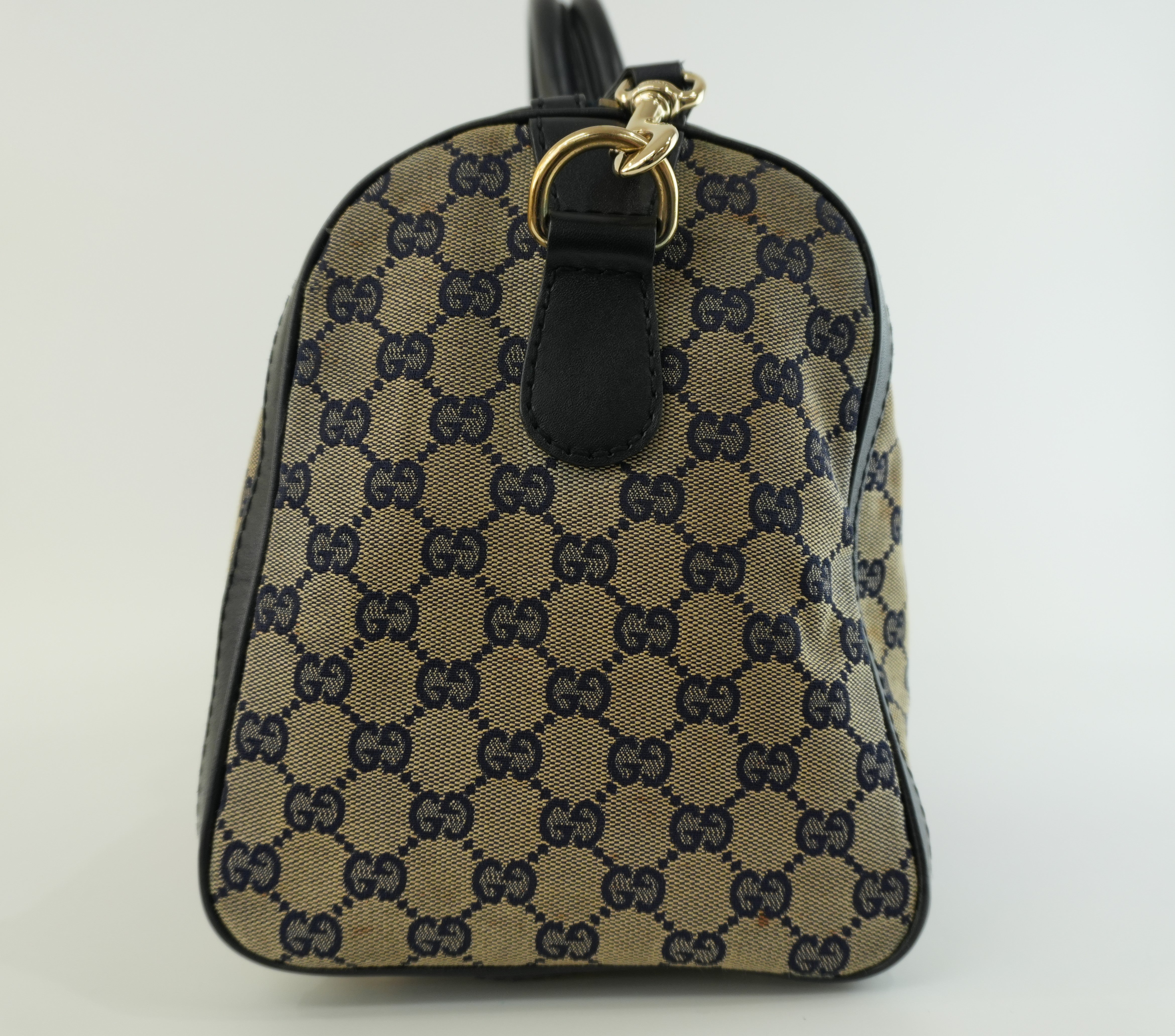 Gucci Boston Bag Blue Used