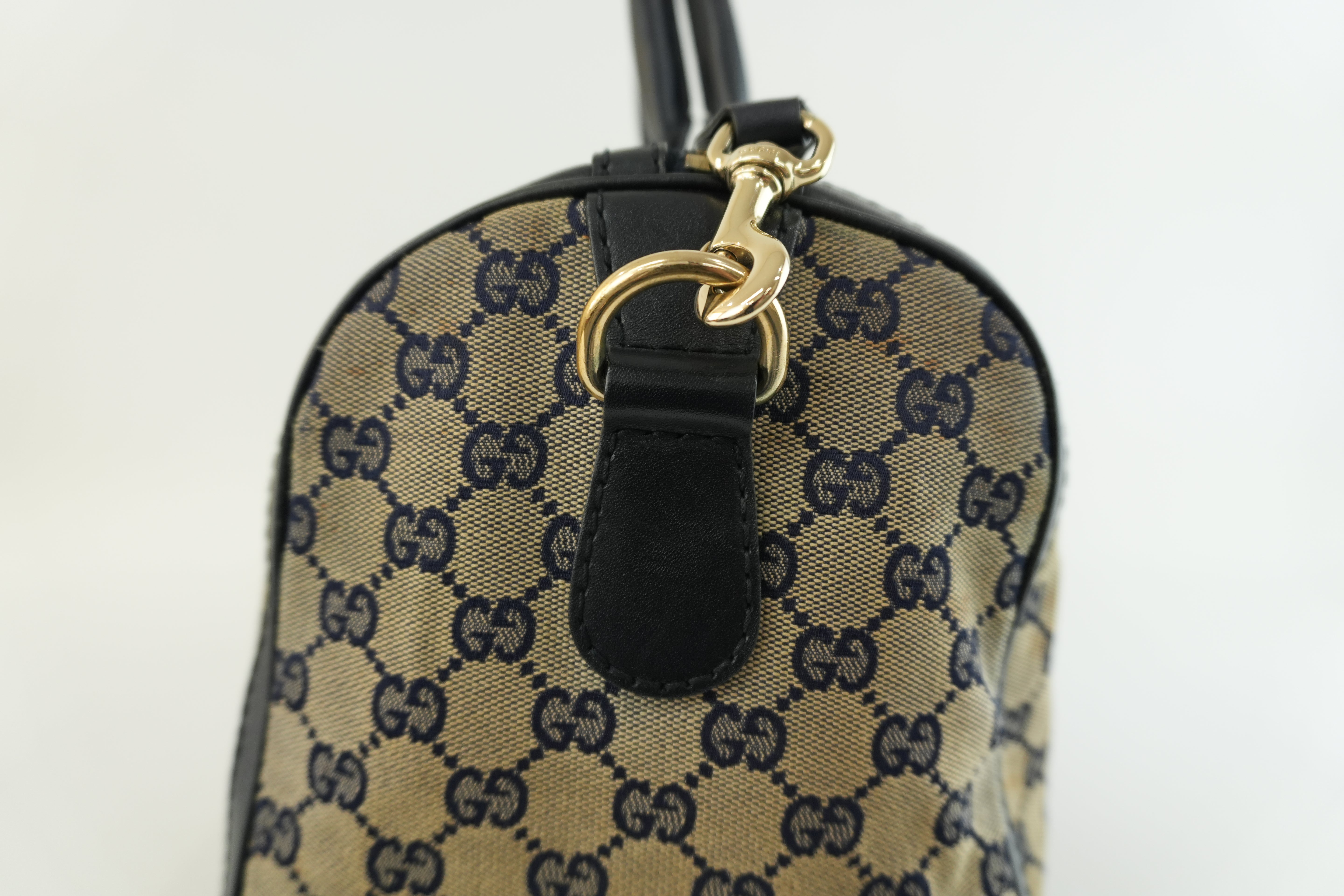 Gucci Boston Bag Blue Used